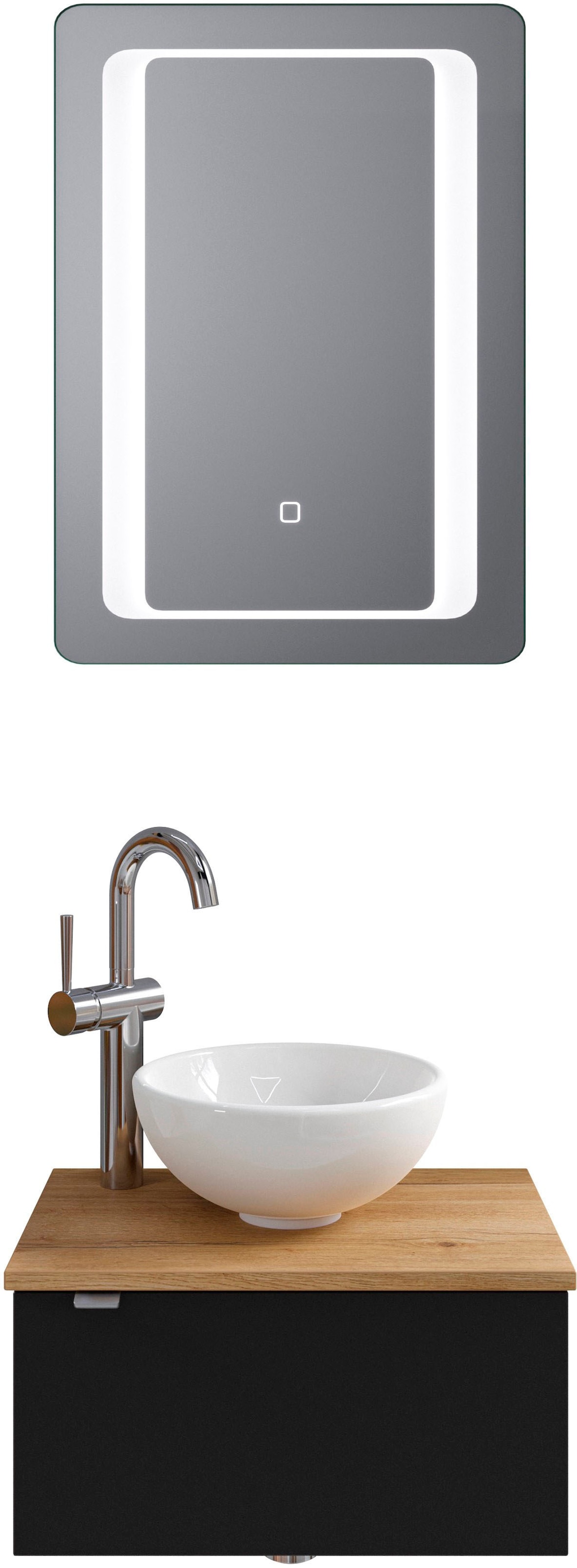Saphir Badmöbel-Set "Serie 6915" 4 Stk. tlg. Gäste-Bad, 51 cm breit, mit LE günstig online kaufen