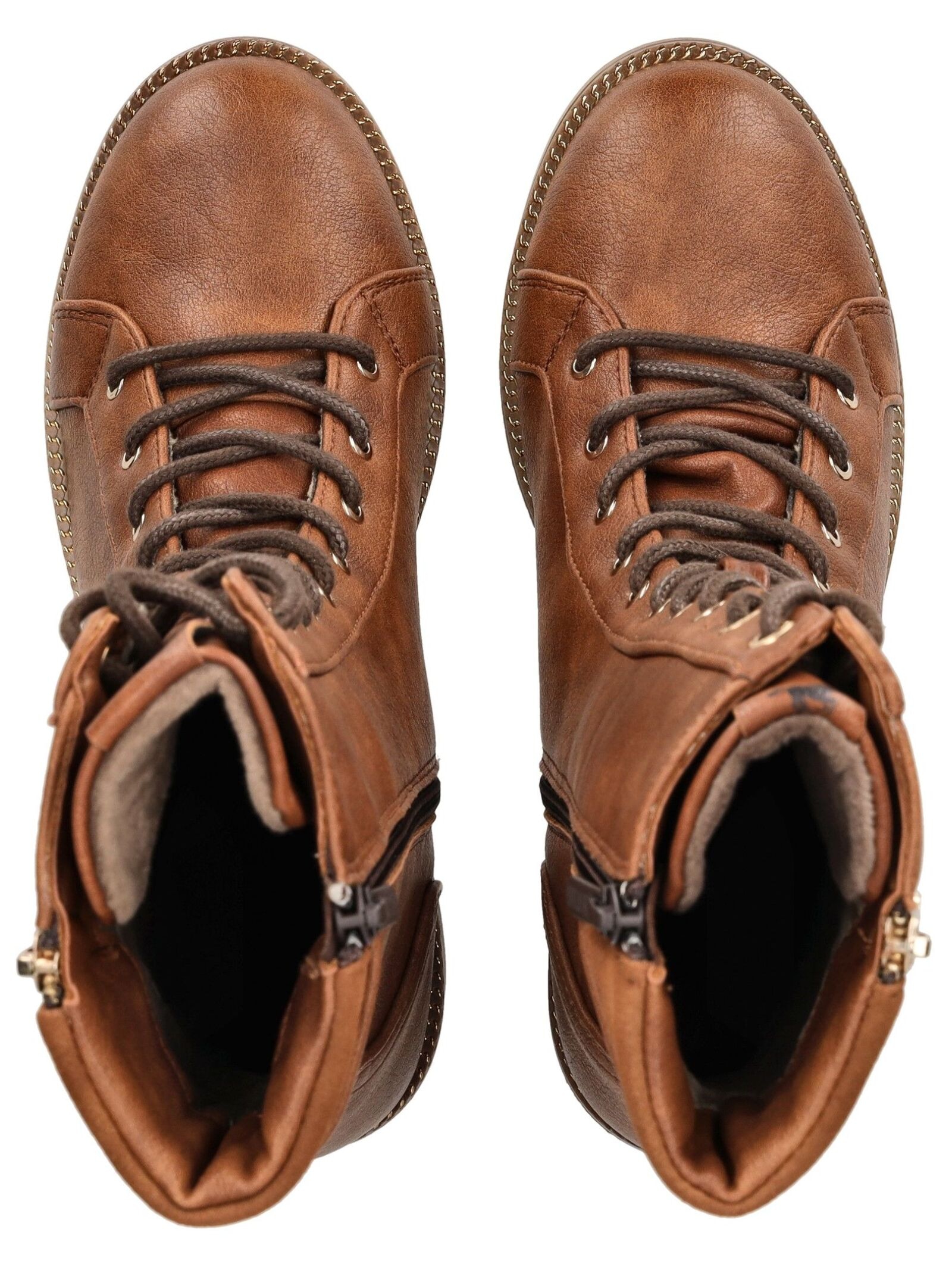 Mustang Shoes Schnürstiefelette »Mustang Shoes Stiefelette Lederimitat«