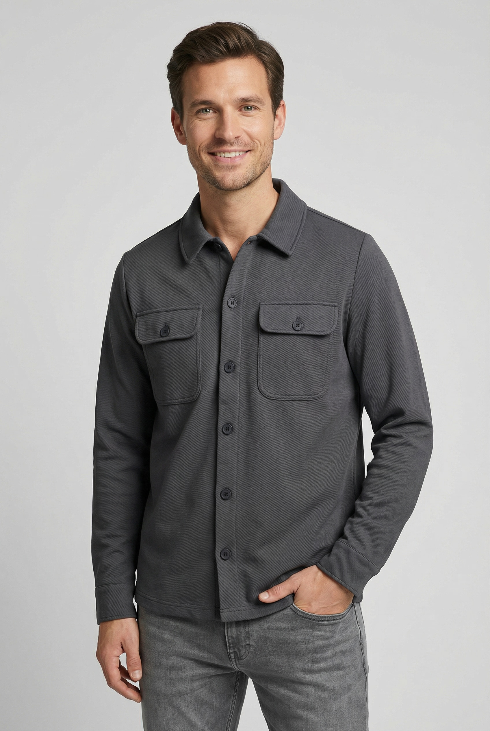ONLY & SONS Langarmhemd "ONSNEWKODYL OVERSHIRT SWEAT NOOS" Materialmix, reg günstig online kaufen