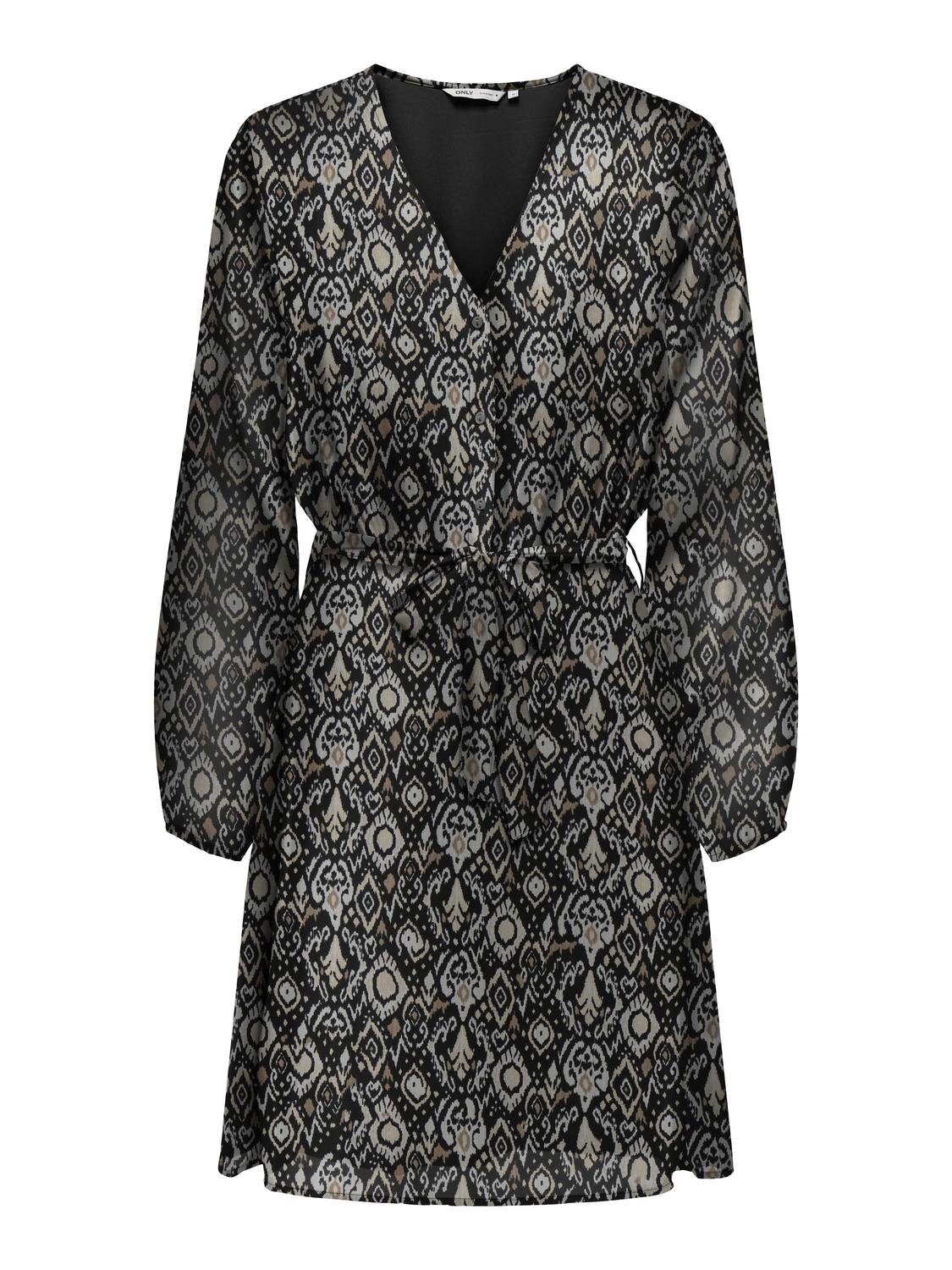 ONLY Druckkleid »ONLCERA 3/4 SHORT DRESS WVN NOOS«, Sommerkleid