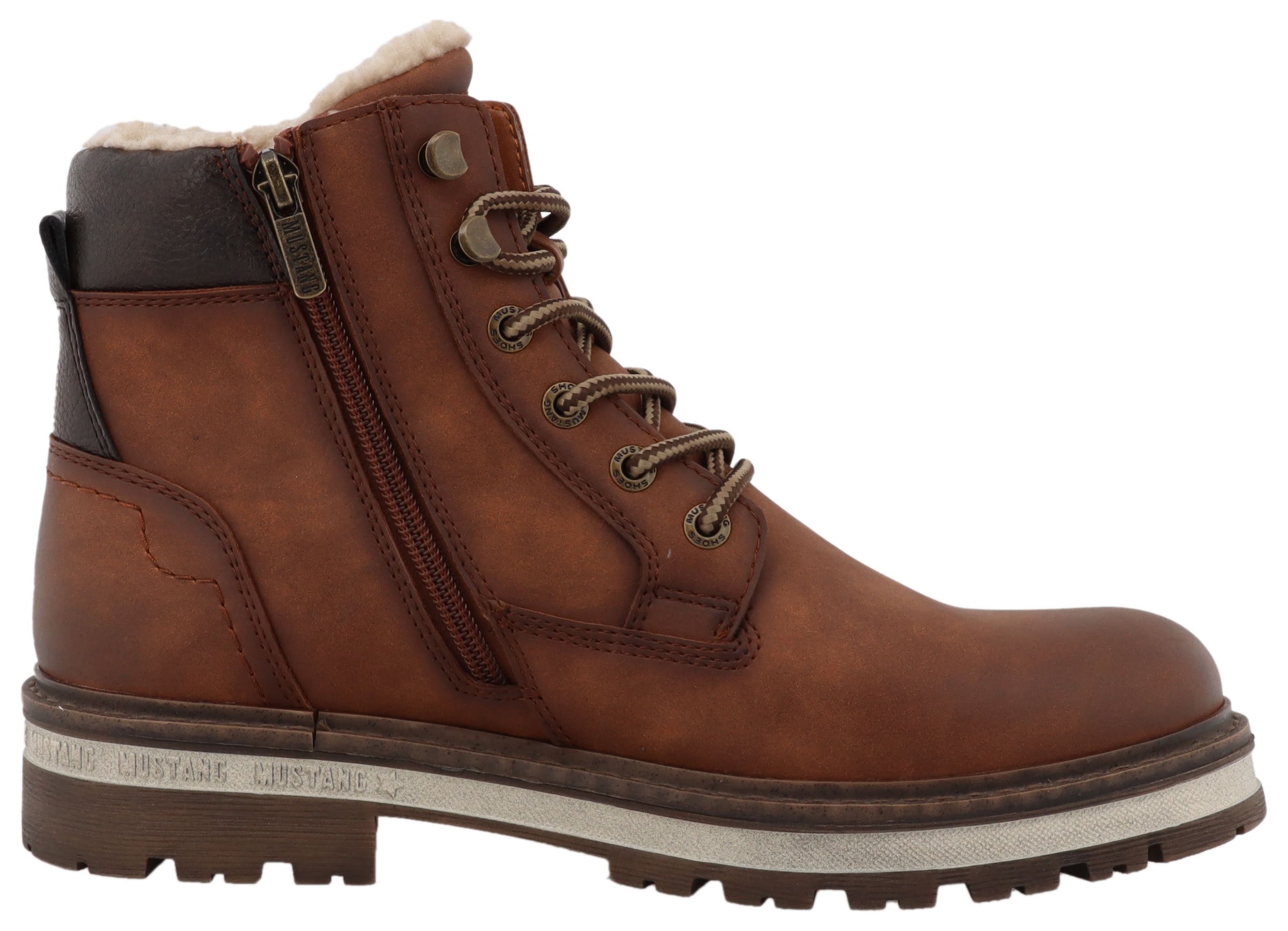 Mustang Shoes Winterboots »Merem«, Schnürstiefel, Winterstiefel mit TEX-Ausstattung