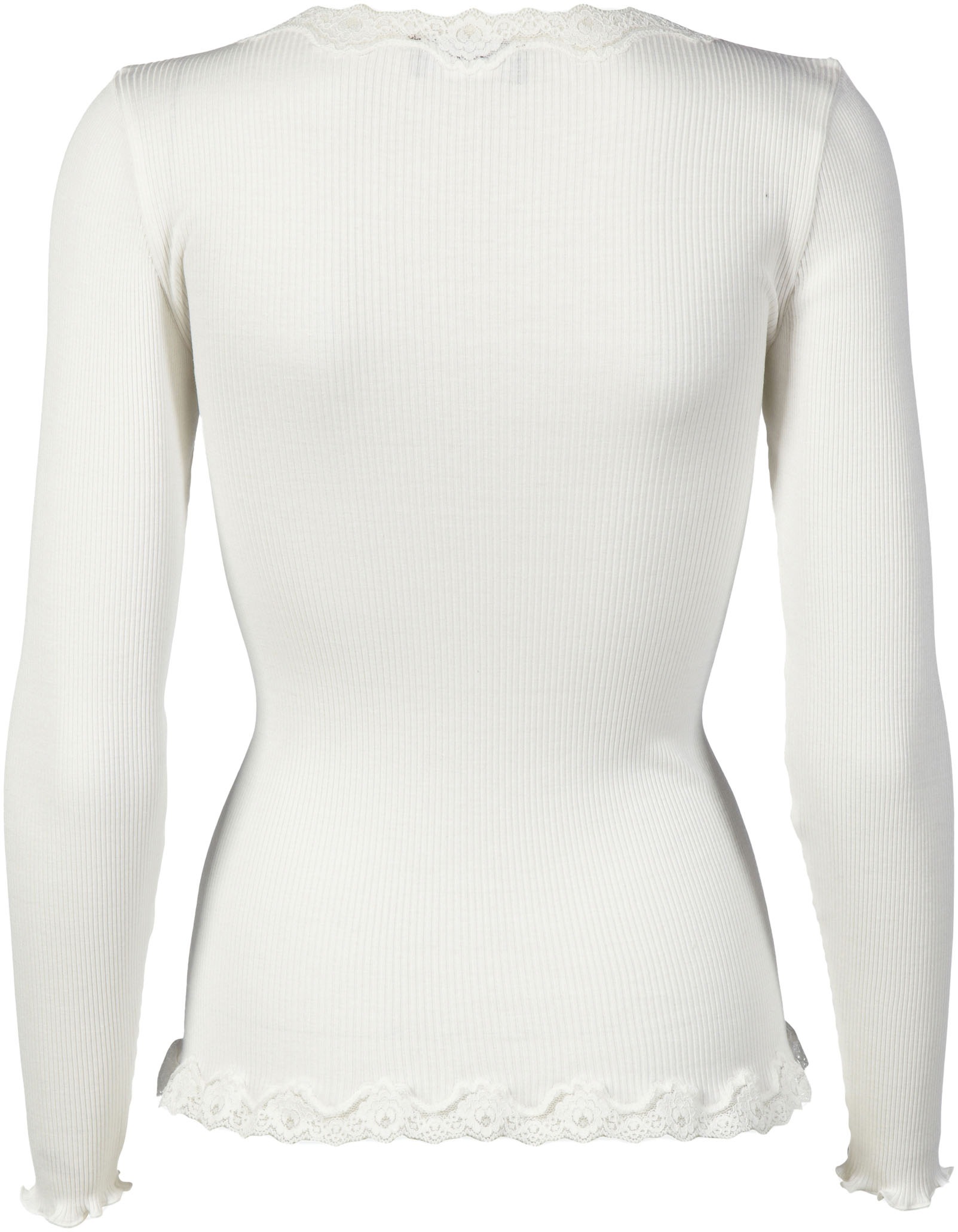 rosemunde Strickjacke "Babette Silk Cardigan", Vintage-Spitzenbesatz, Perlm günstig online kaufen