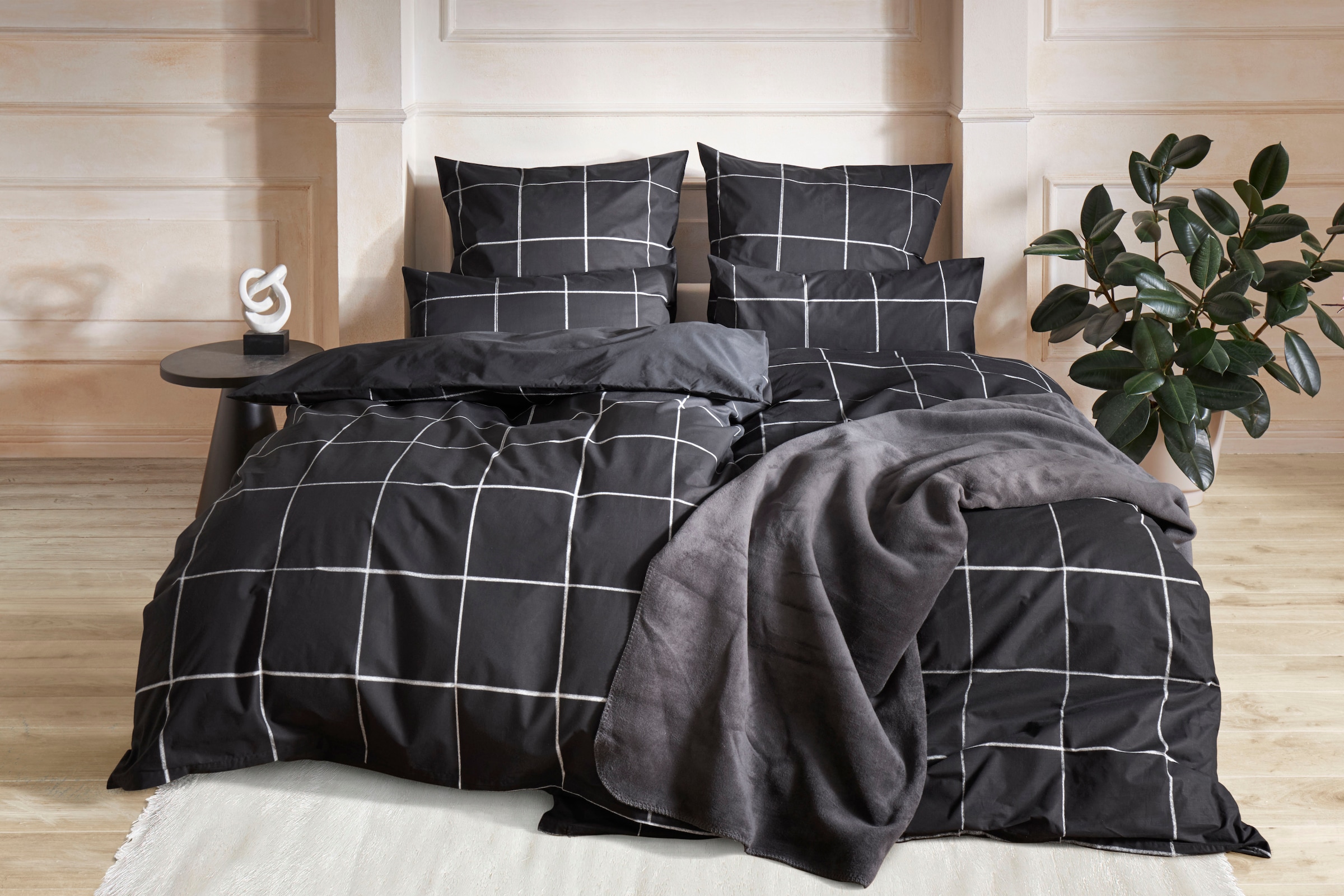 OTTO home Wendebettwäsche "Nature in Gr. 135x200 oder 155x220 cm" 2 Stk. tl günstig online kaufen