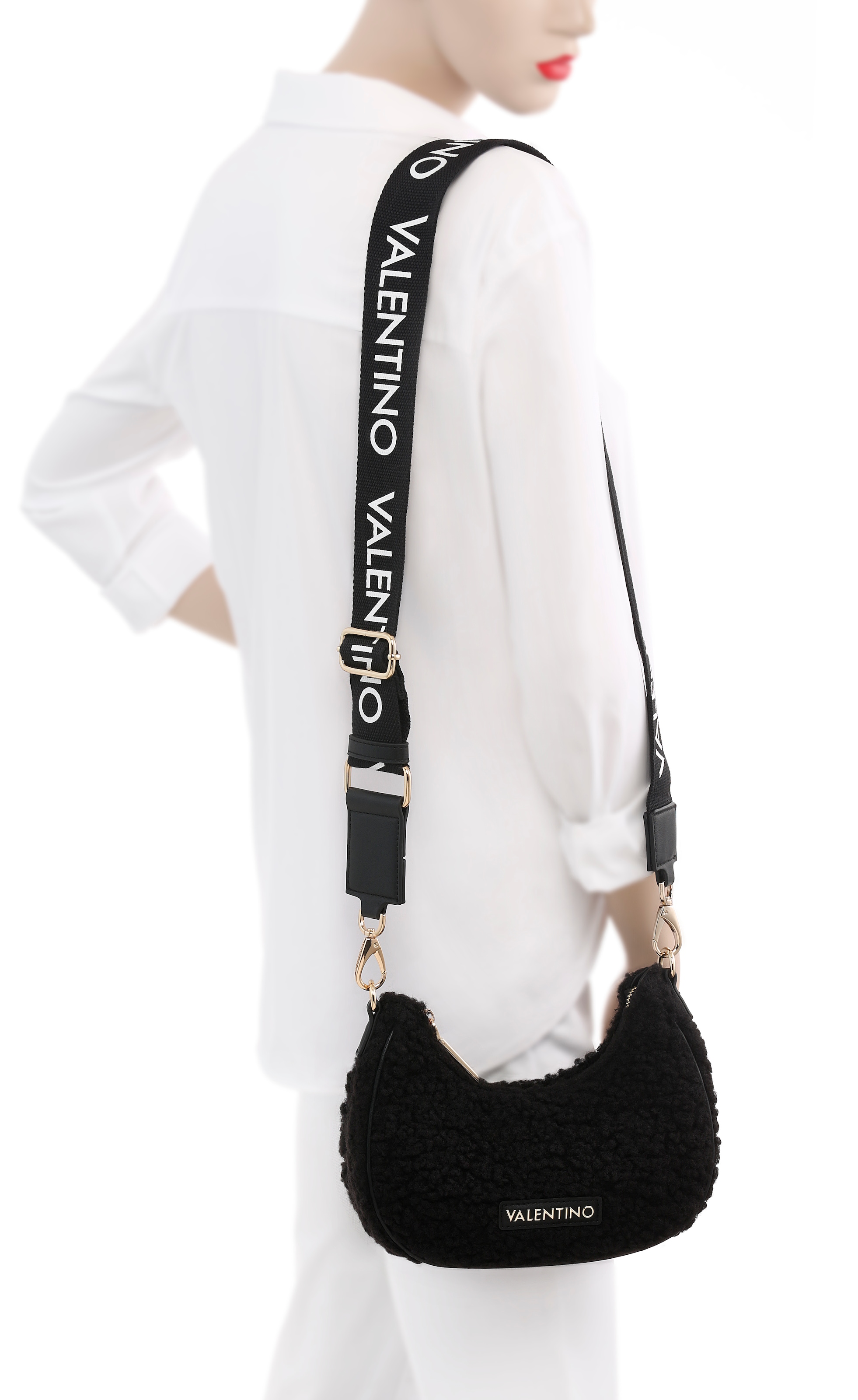 VALENTINO BAGS Hobo »SPECIAL CAMY« in modischer Teddy-Optik