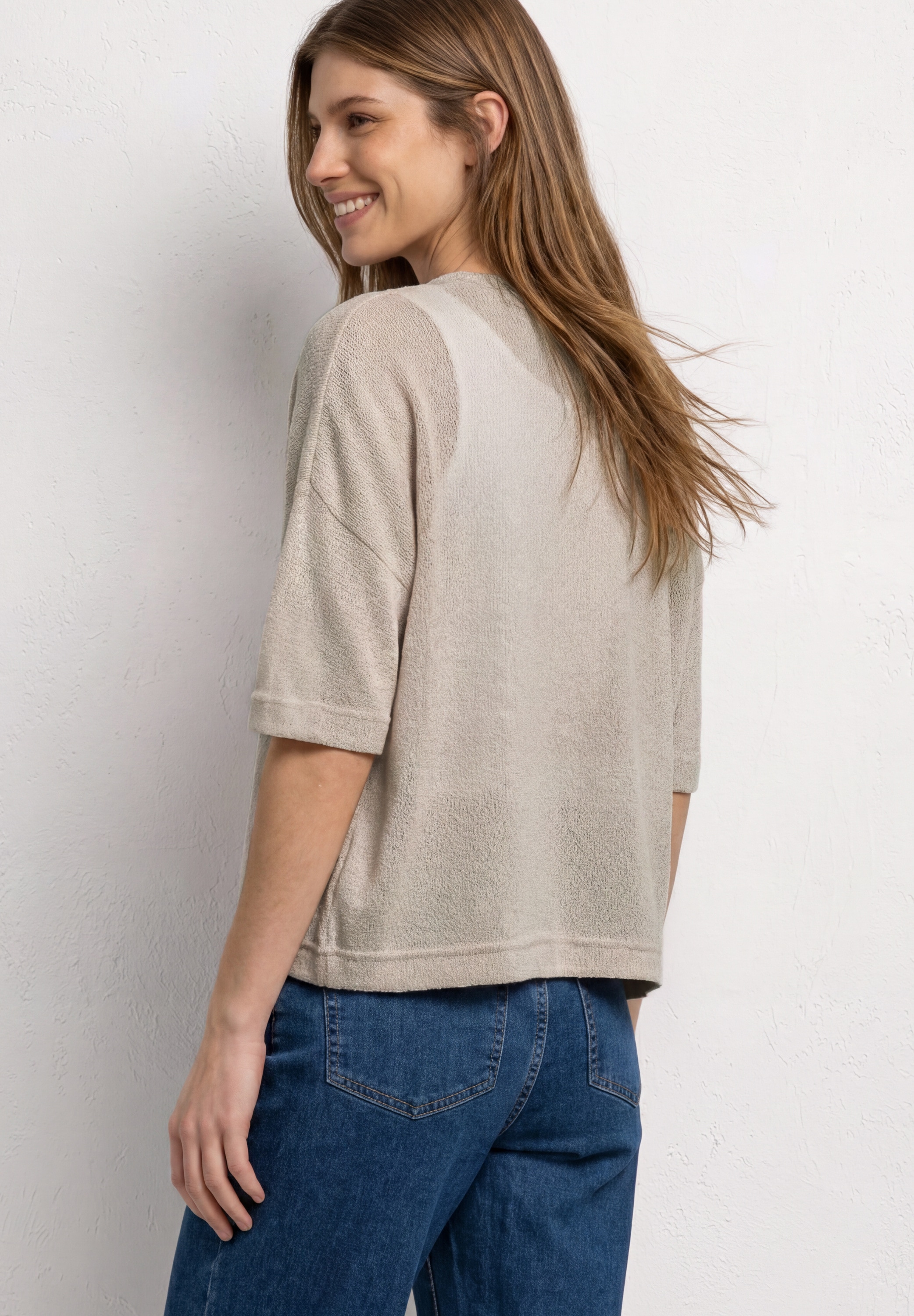 STREET ONE Strickjacke in Unifarbe