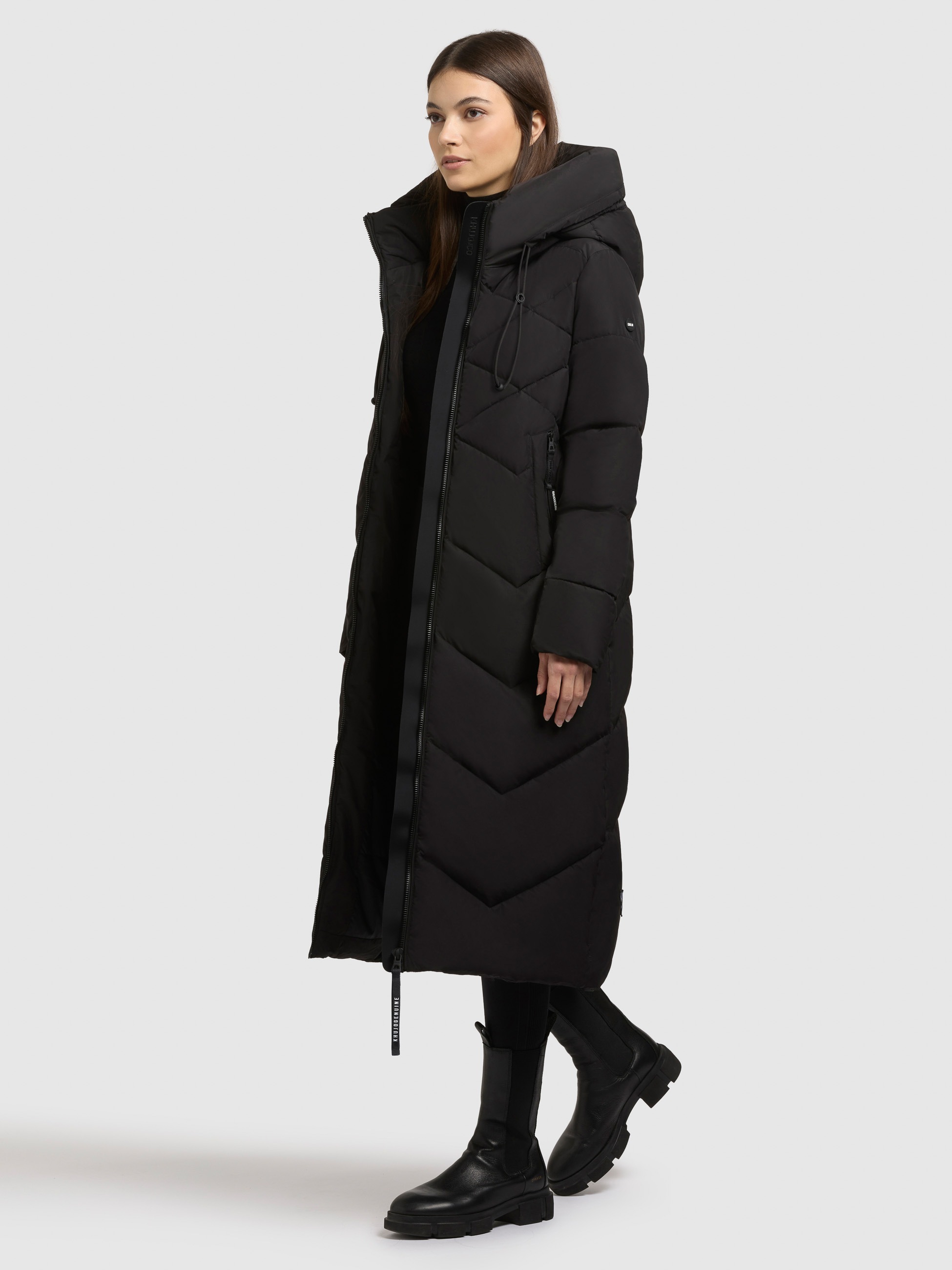 khujo Steppmantel »LINARI« innenliegender Stehkragen, elastische Bündchen am Ärmelfutter