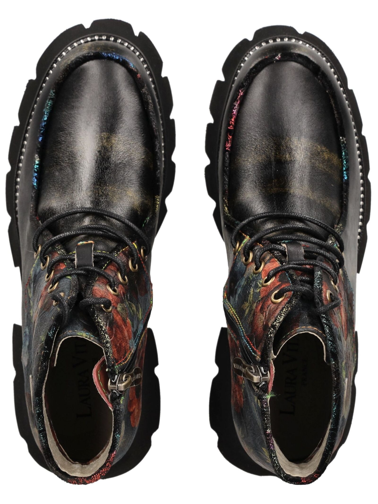 LAURA VITA Schnürstiefelette »LAURA VITA Stiefelette Leder/Textil«