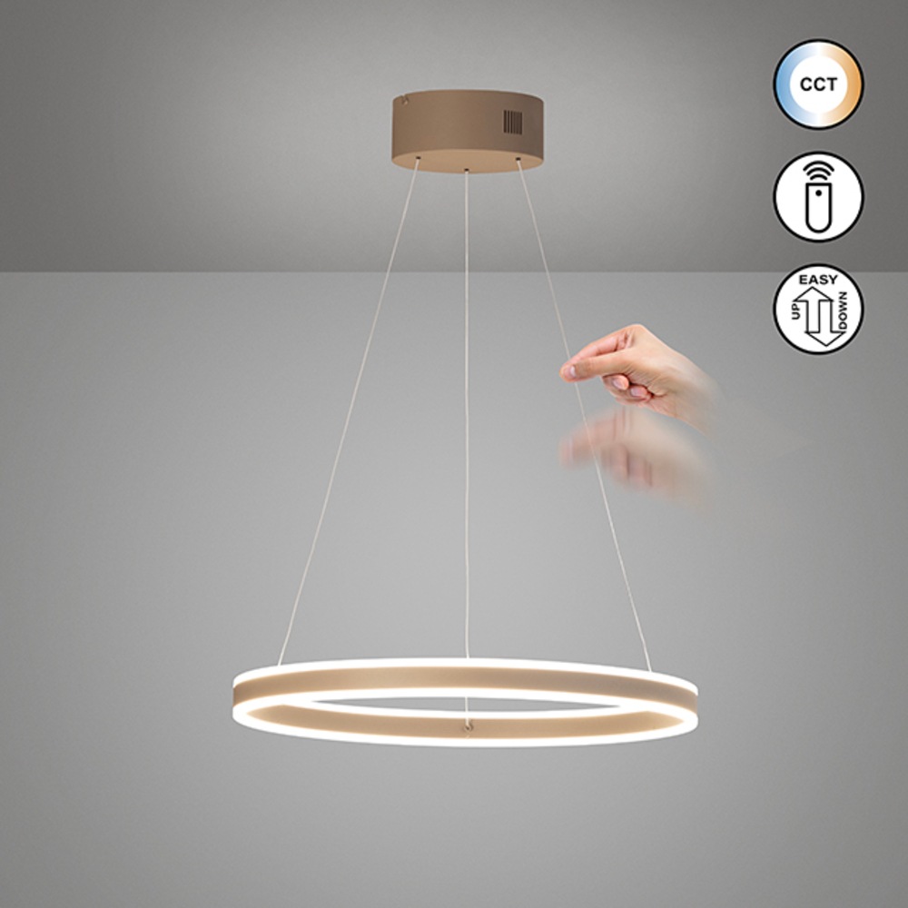 FISCHER & HONSEL Pendelleuchte »Silvio« LED-Board 1 Stk. Farbtemperatur stufenlos einstellbar, höhenverstellbar mit Kabellift