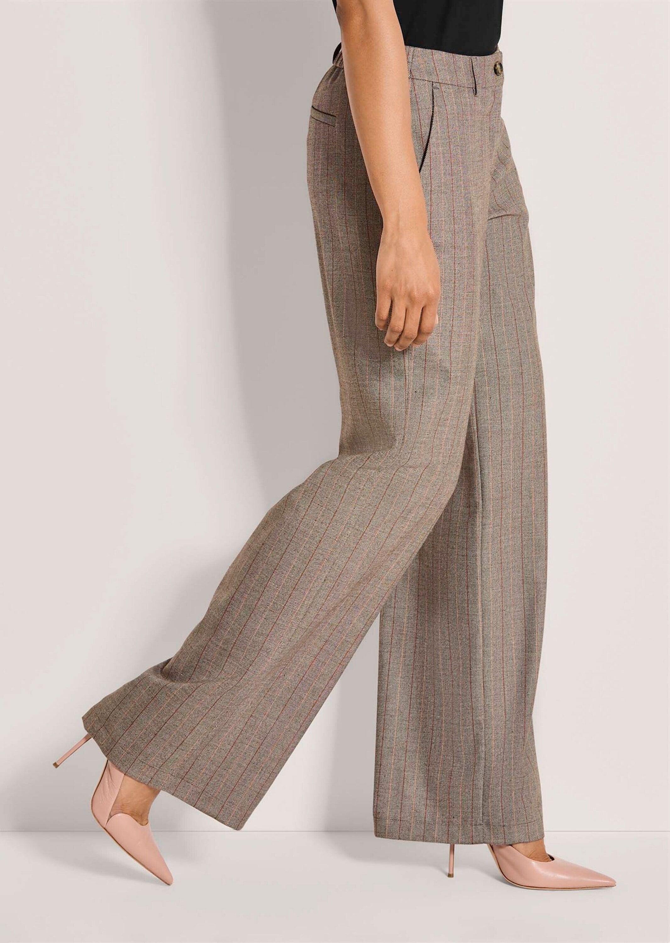 MADELEINE Palazzohose »Hose Wide-Leg-Hose mit Nadelstreifen«