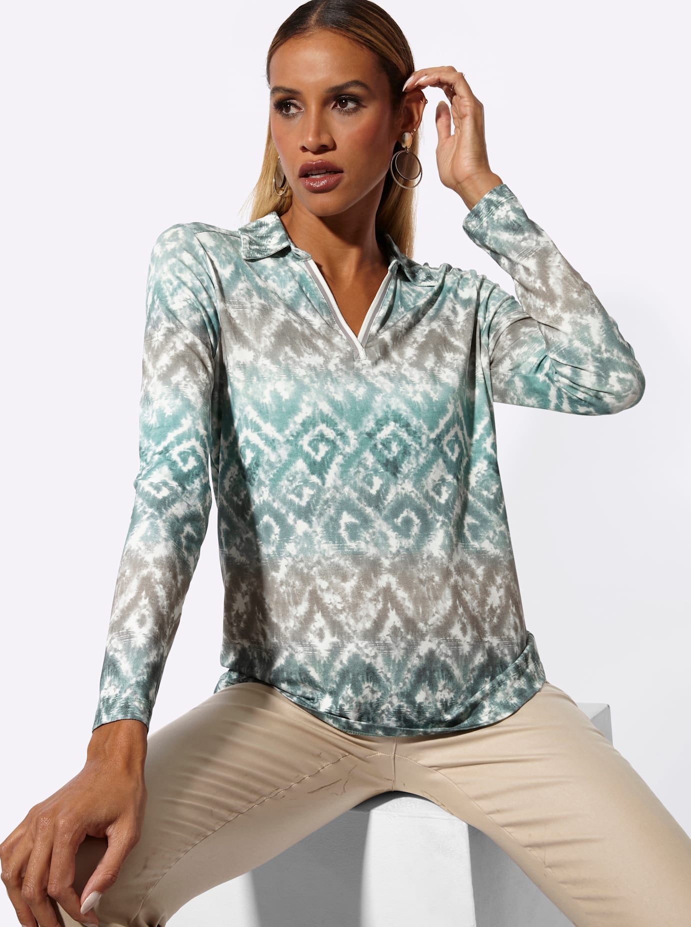 creation L Langarmshirt »Druck-Shirt« 1