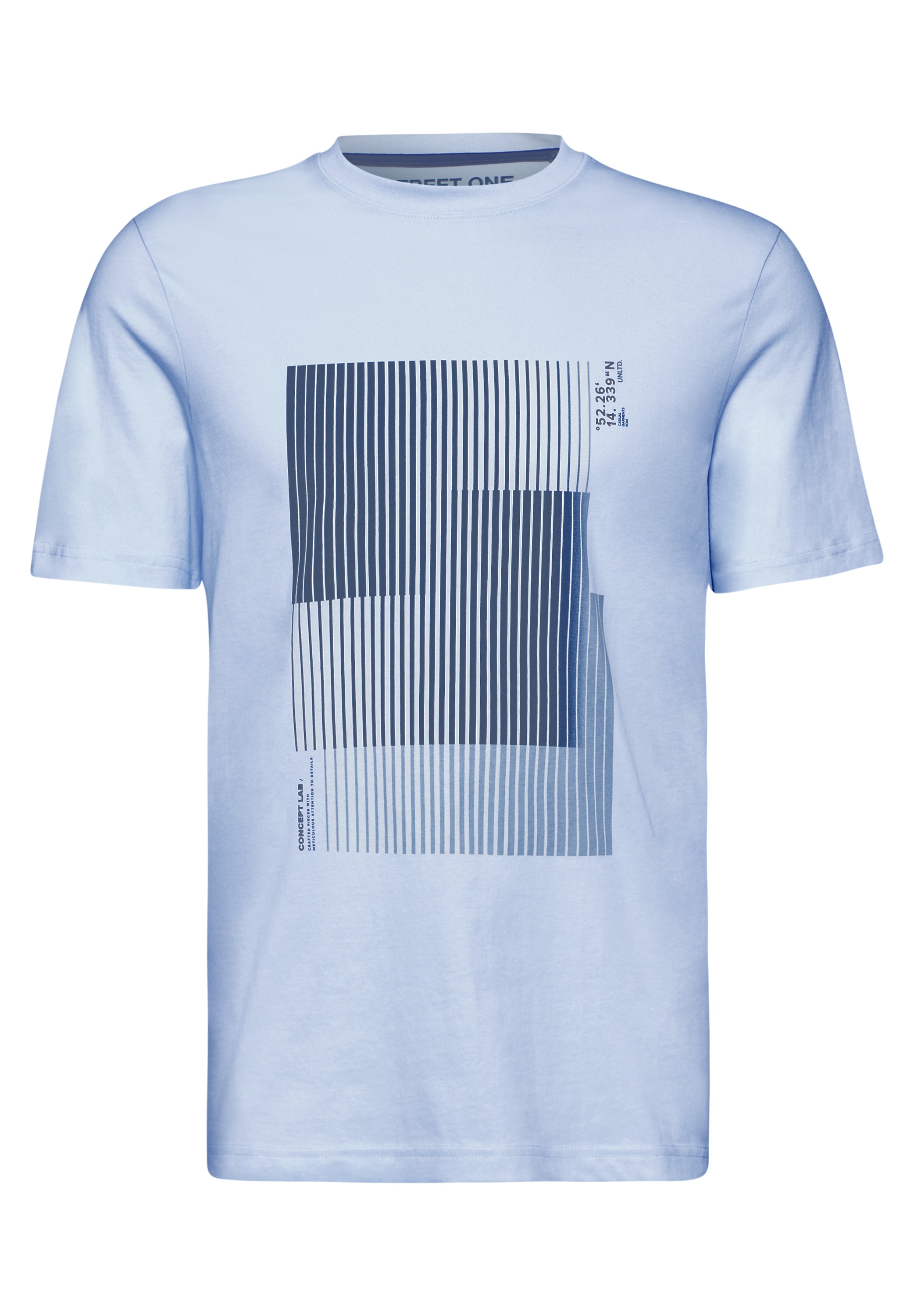 STREET ONE MEN T-Shirt, aus reiner Baumwolle
