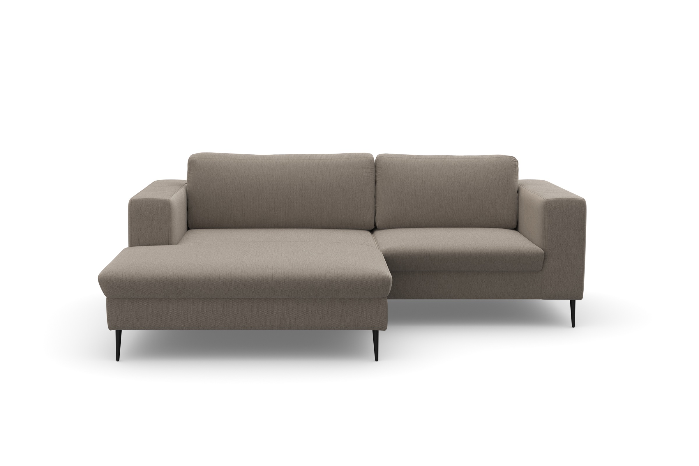DOMO collection Ecksofa »Modica kompakt und elegant, Breite 244, L-Form«, moderne Optik mit extrabreiter Recamiere, auch in Cord