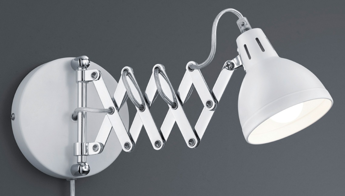 REALITY Leuchten Wandleuchte »SCISSOR«, 1 flammig, Leuchtmittel E14 | ohne Leuchtmittel