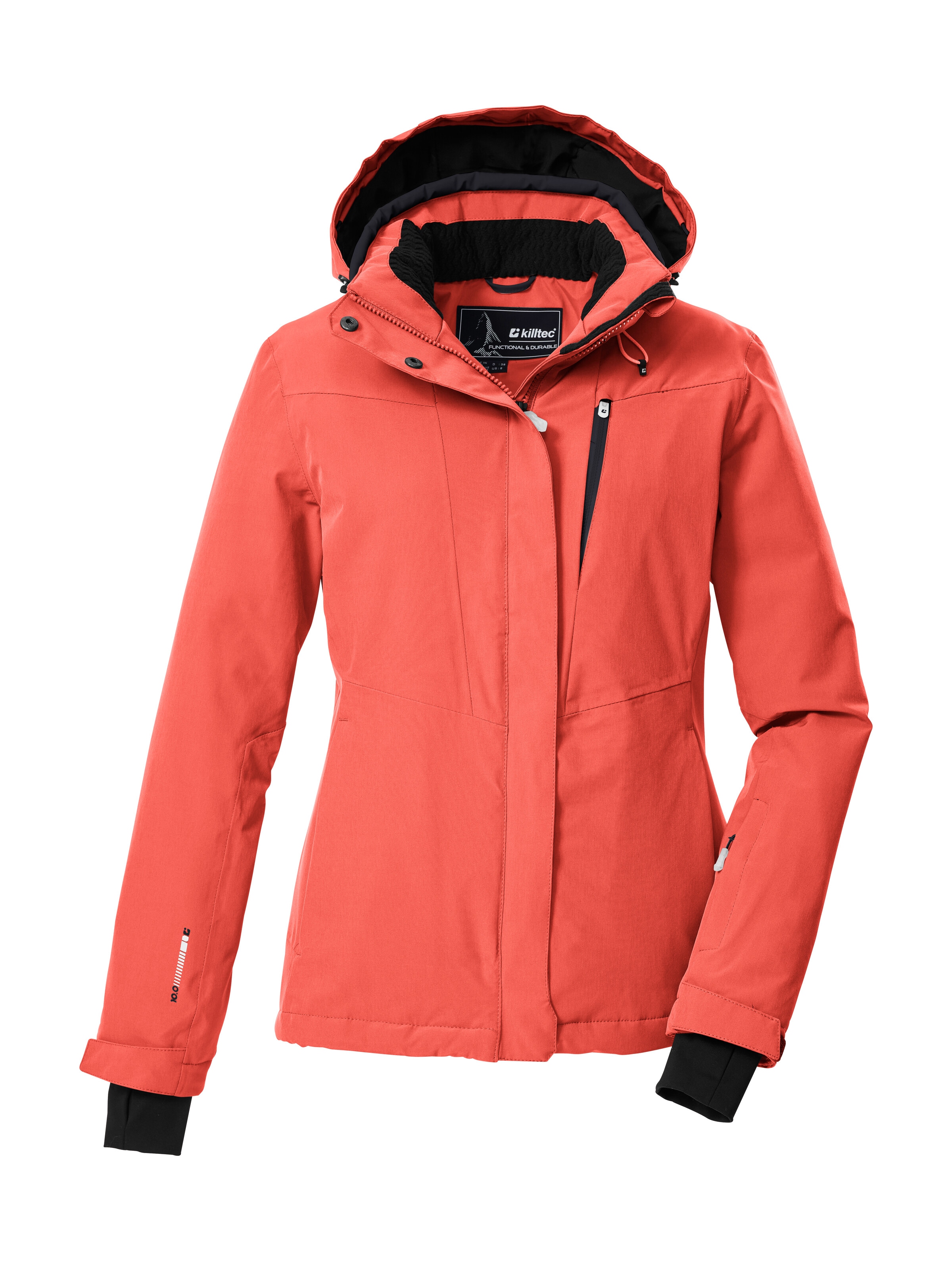 Killtec Skijacke "KSW 25 WMN SKI JCKT" Atmungsaktive, wasserdichte Skijacke mit abnehmbarer Kapuze