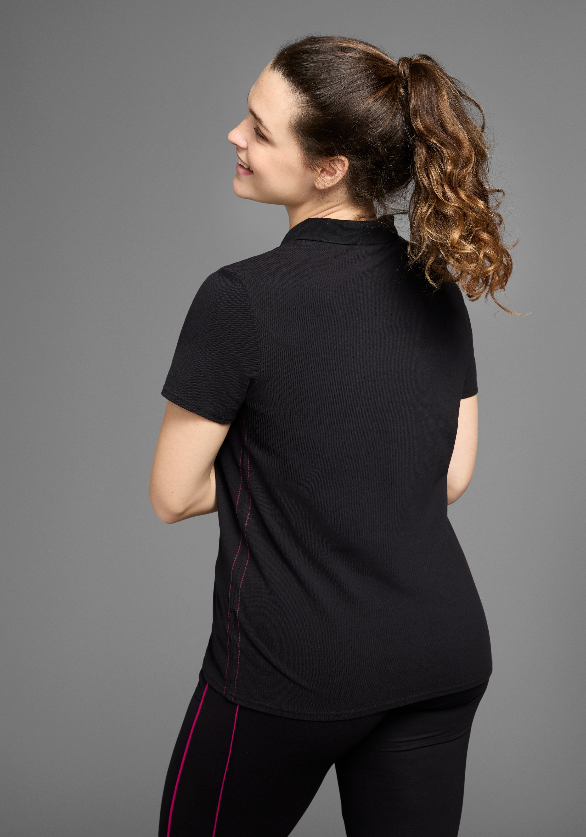 KangaROOS Poloshirt Kurzarm, unifarben, Polokragen, aus Baumwolle, große Gr günstig online kaufen