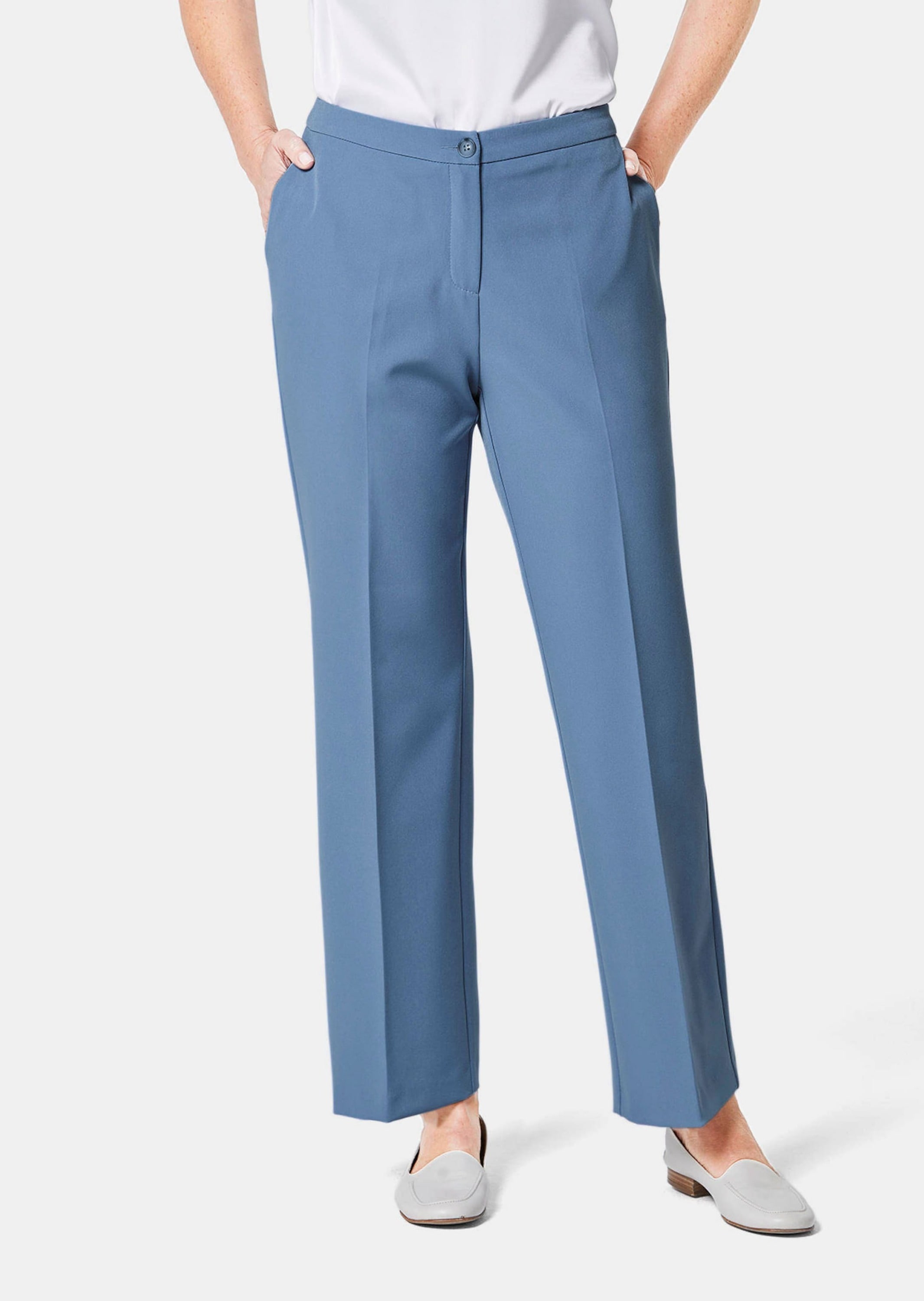 GOLDNER Stoffhose »Kurzgröße Elegante Hose mit etwas weiterem Bein«