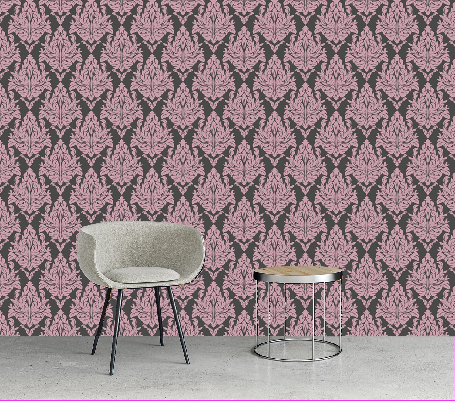 queence Vinyltapete »Brogan«, bedruckt-Barock-Antikoptik-Kunst, 90x250cm, selbstklebend, kinderleichte Anbringung, Sticker