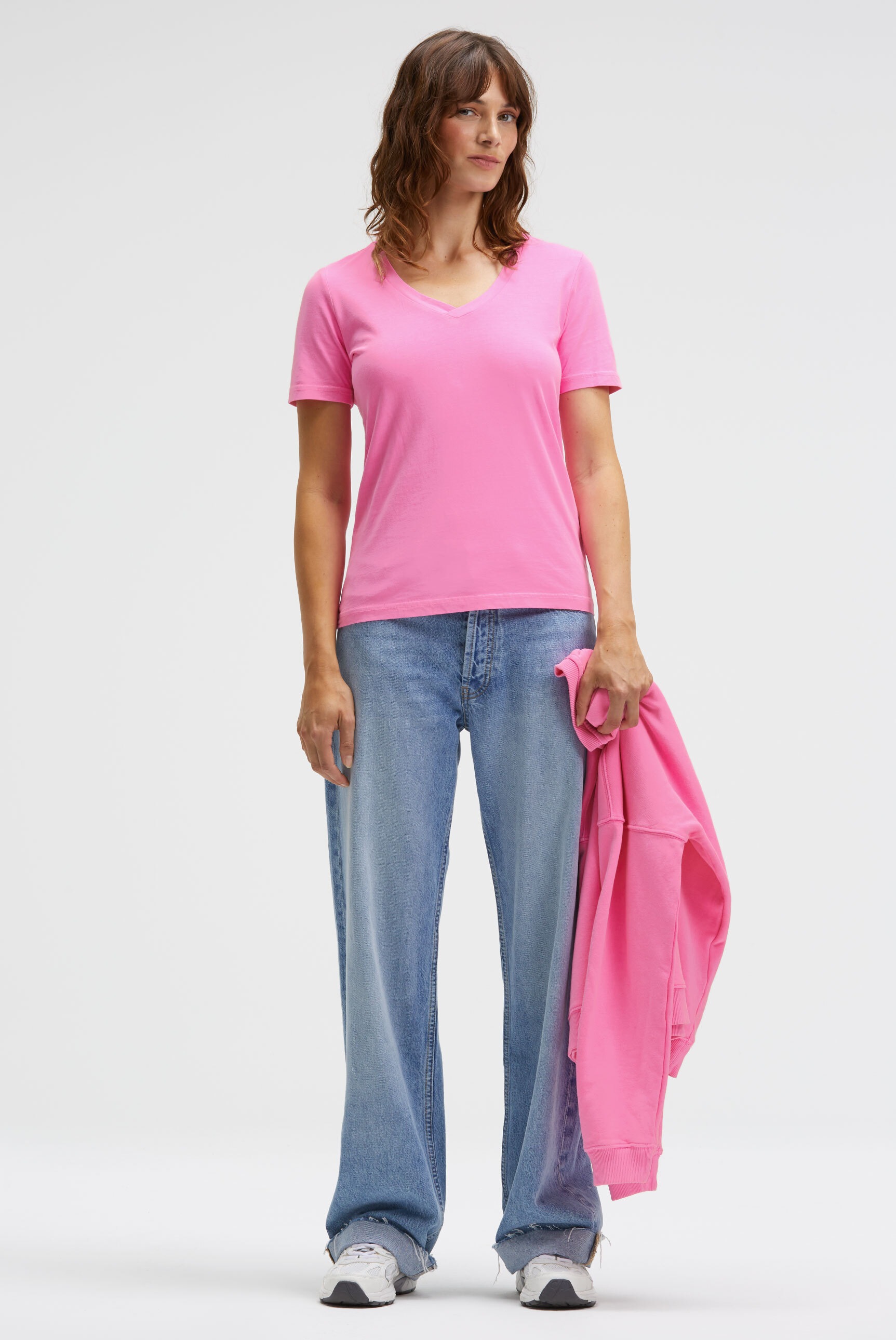 SENSES.THE LABEL V-Shirt, aus Baumwolle