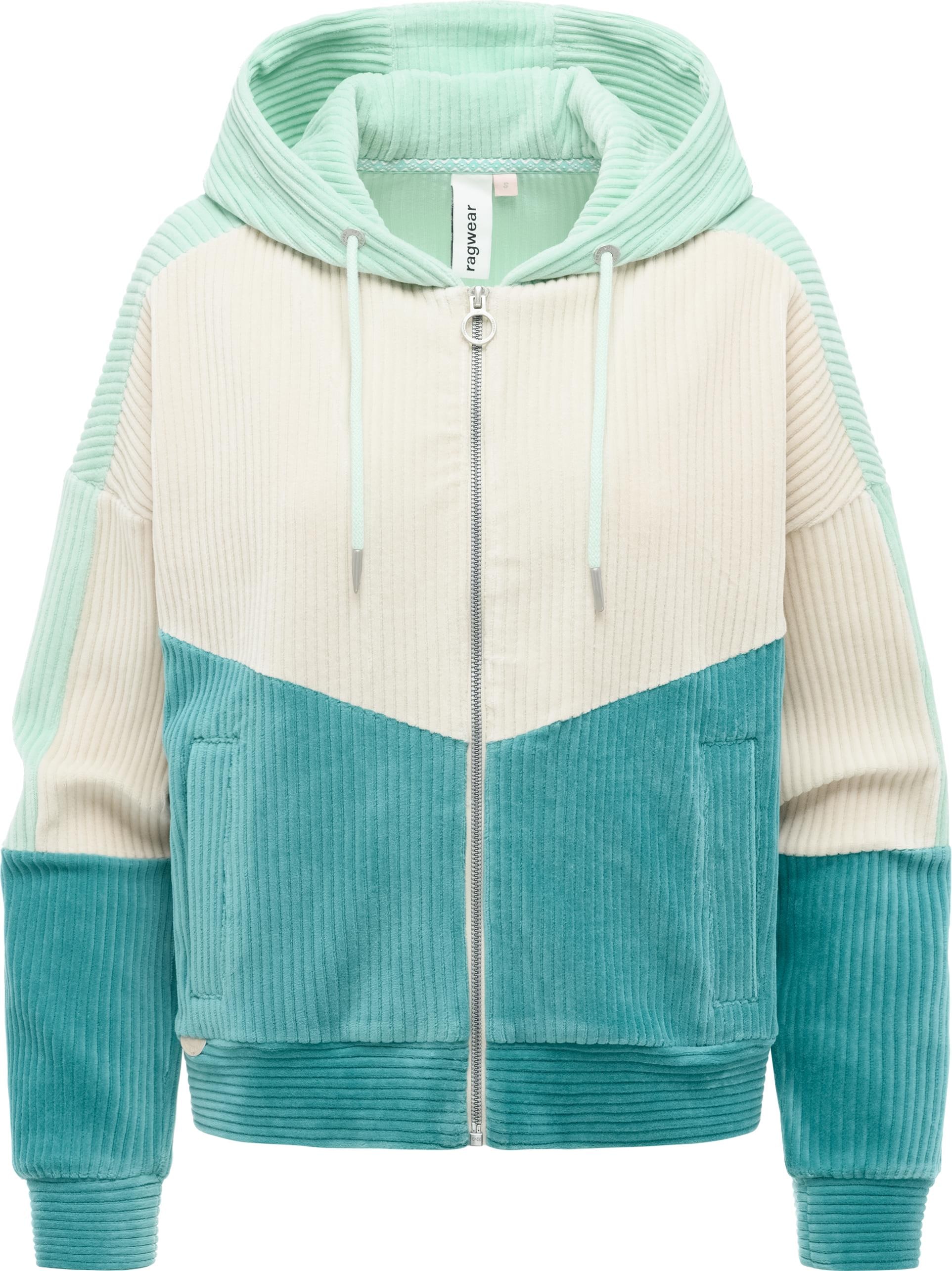 Ragwear Sweatjacke "Queny Sweat Cordy" Modische Cordjacke aus kuscheligem K günstig online kaufen