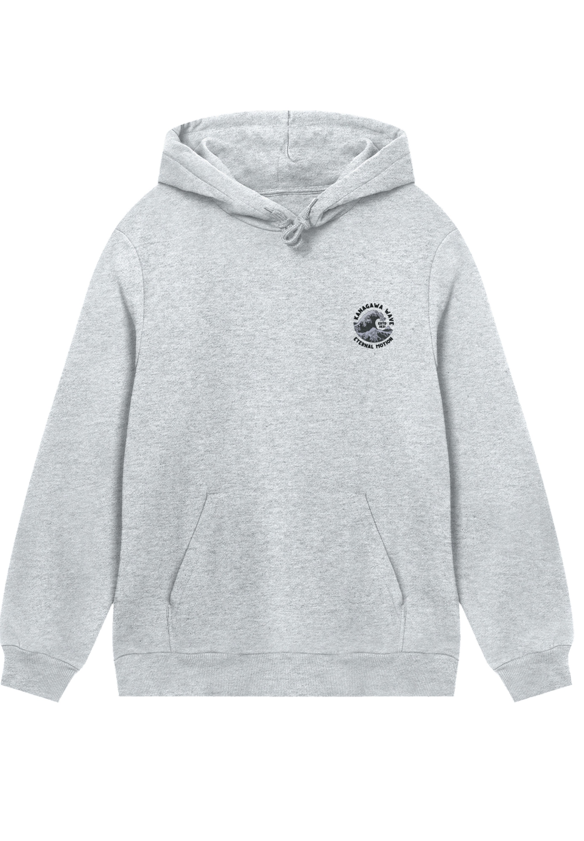 F4NT4STIC Kapuzenpullover "Kanagawa Wave Stickerei", Premium Qualität günstig online kaufen