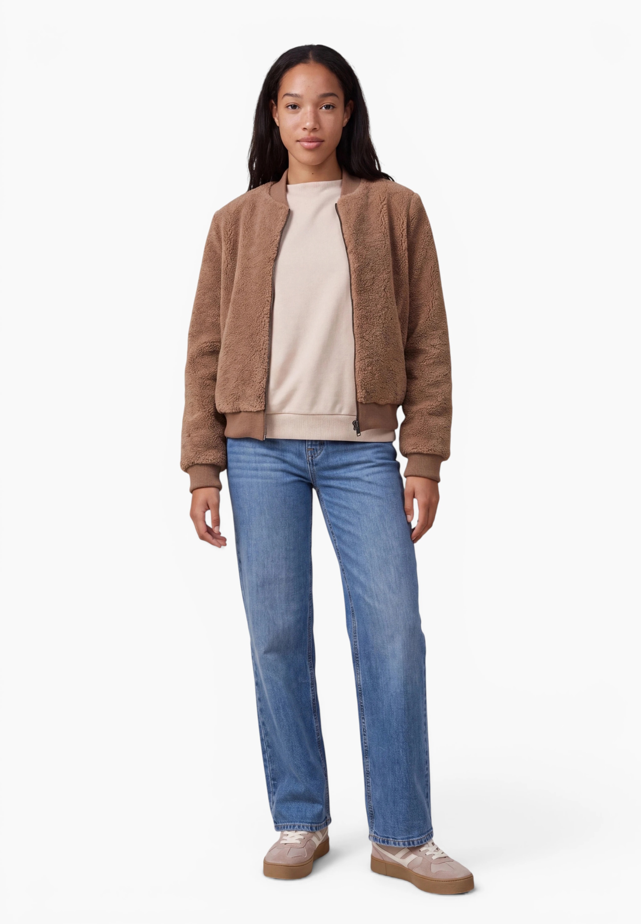 STREET ONE STUDIO Blouson ohne Kapuze in Unifarbe