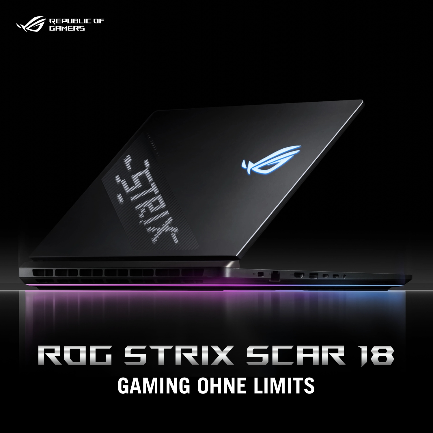 Asus Gaming-Notebook »ROG Strix SCAR18 U9-275HX 64 1 5090 G835LX-SA030W«, 45,7 cm, / 18 Zoll, Intel, Core Ultra 9, GeForce RTX 5090, 1000 GB SSD