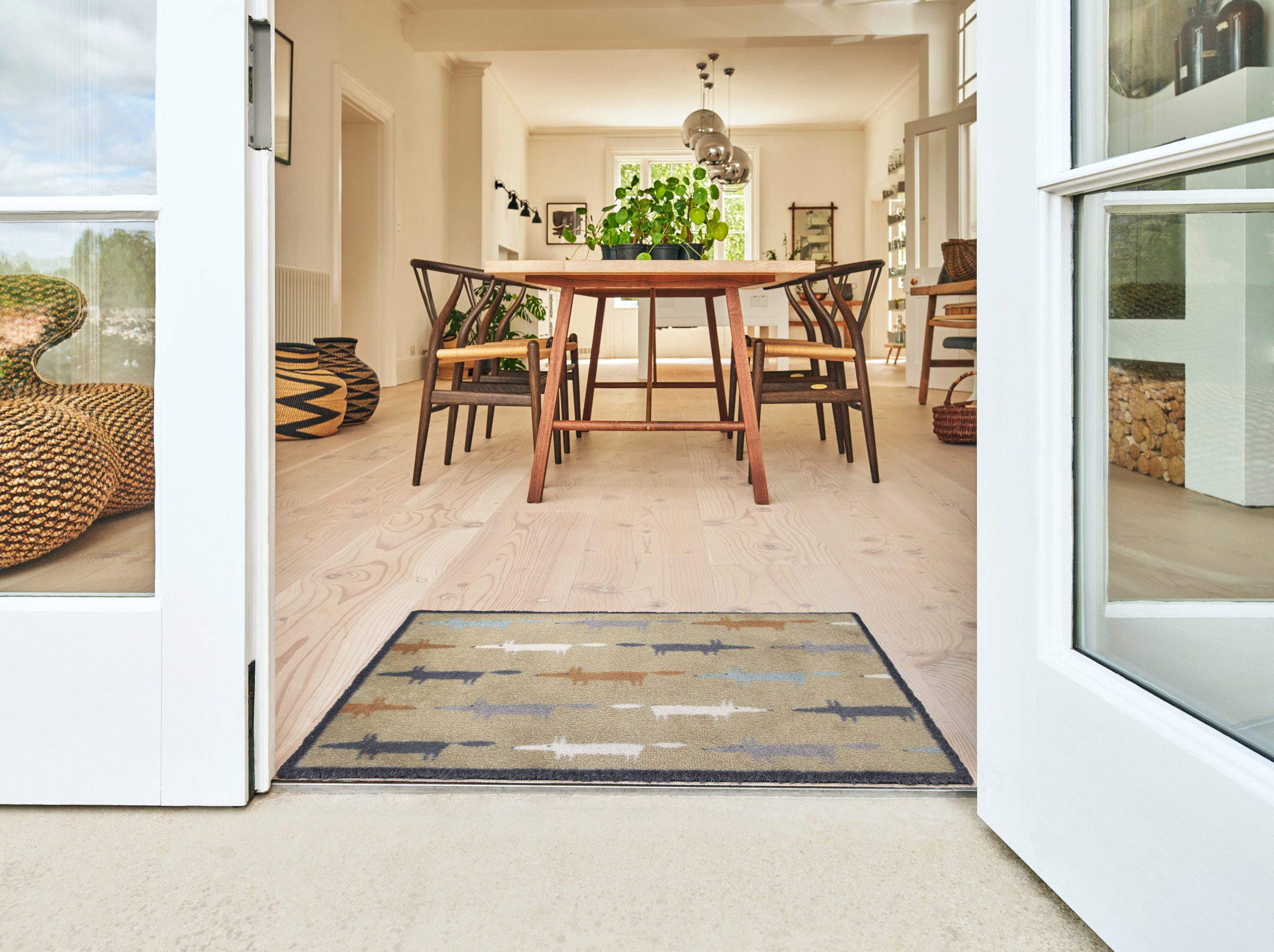 Turtle Mat Fußmatte "Running Mr Fox Multi" rechteckig 9 mm Höhe günstig online kaufen