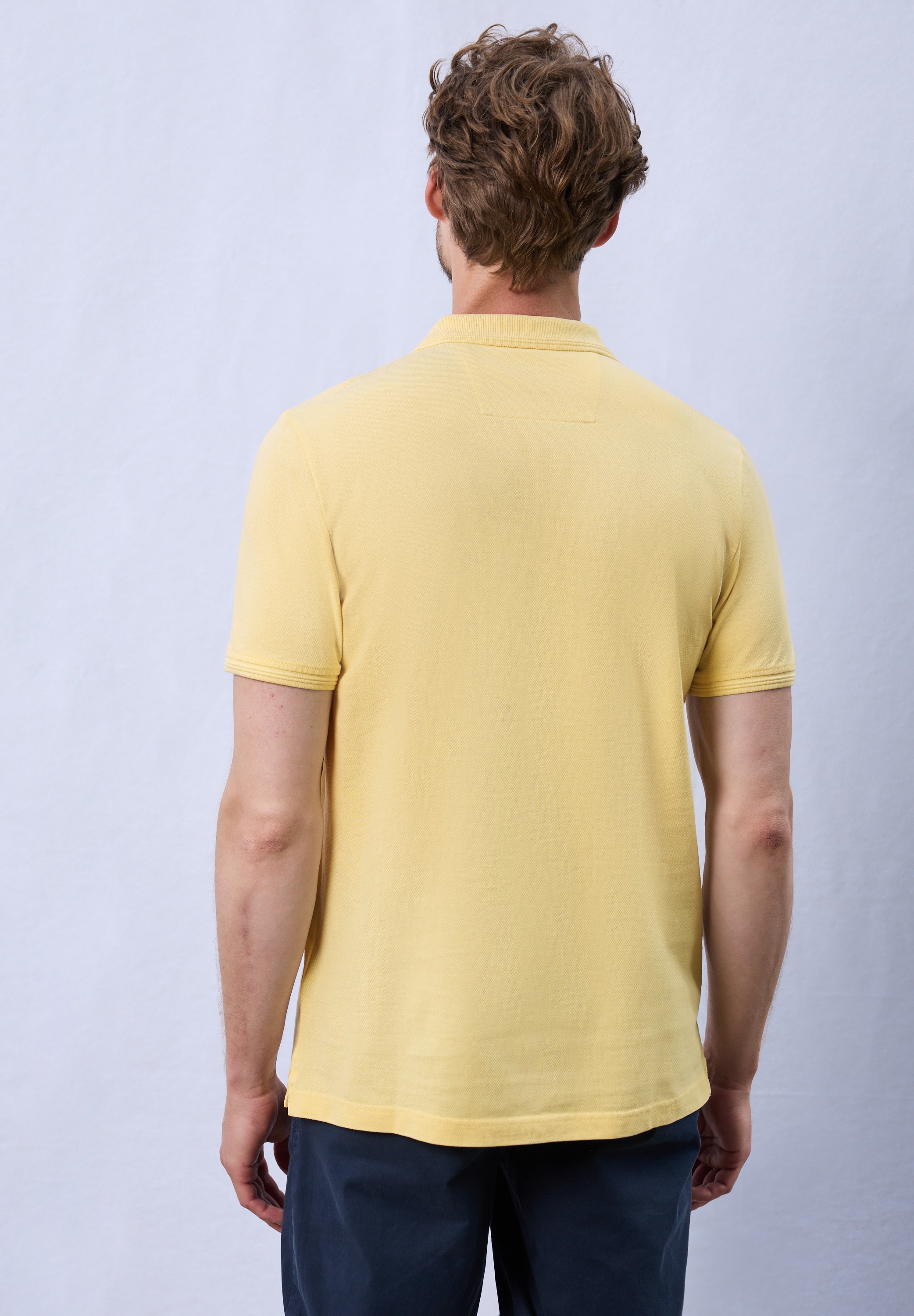 STREET ONE MEN Poloshirt, mit Seitlichen Einschlitzen am Saum günstig online kaufen