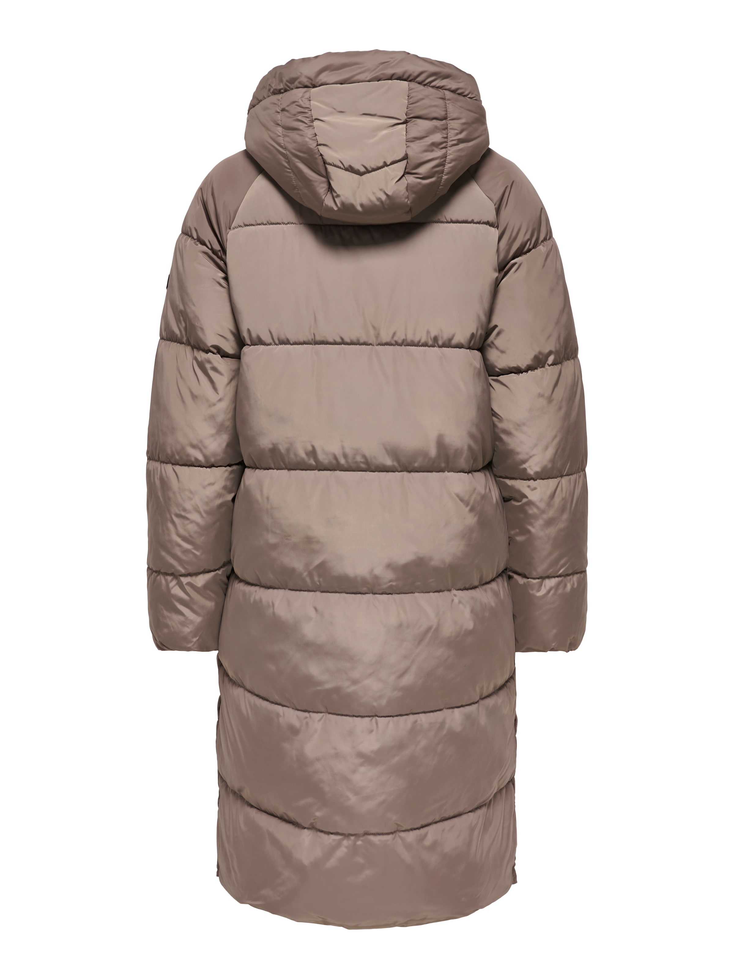 ONLY Steppmantel »ONLAMAND – Langer Puffercoat mit 2-Wege-Reißverschluss«, lässig geschnitten, modisch, Steppware, Materialmix, hochschließend