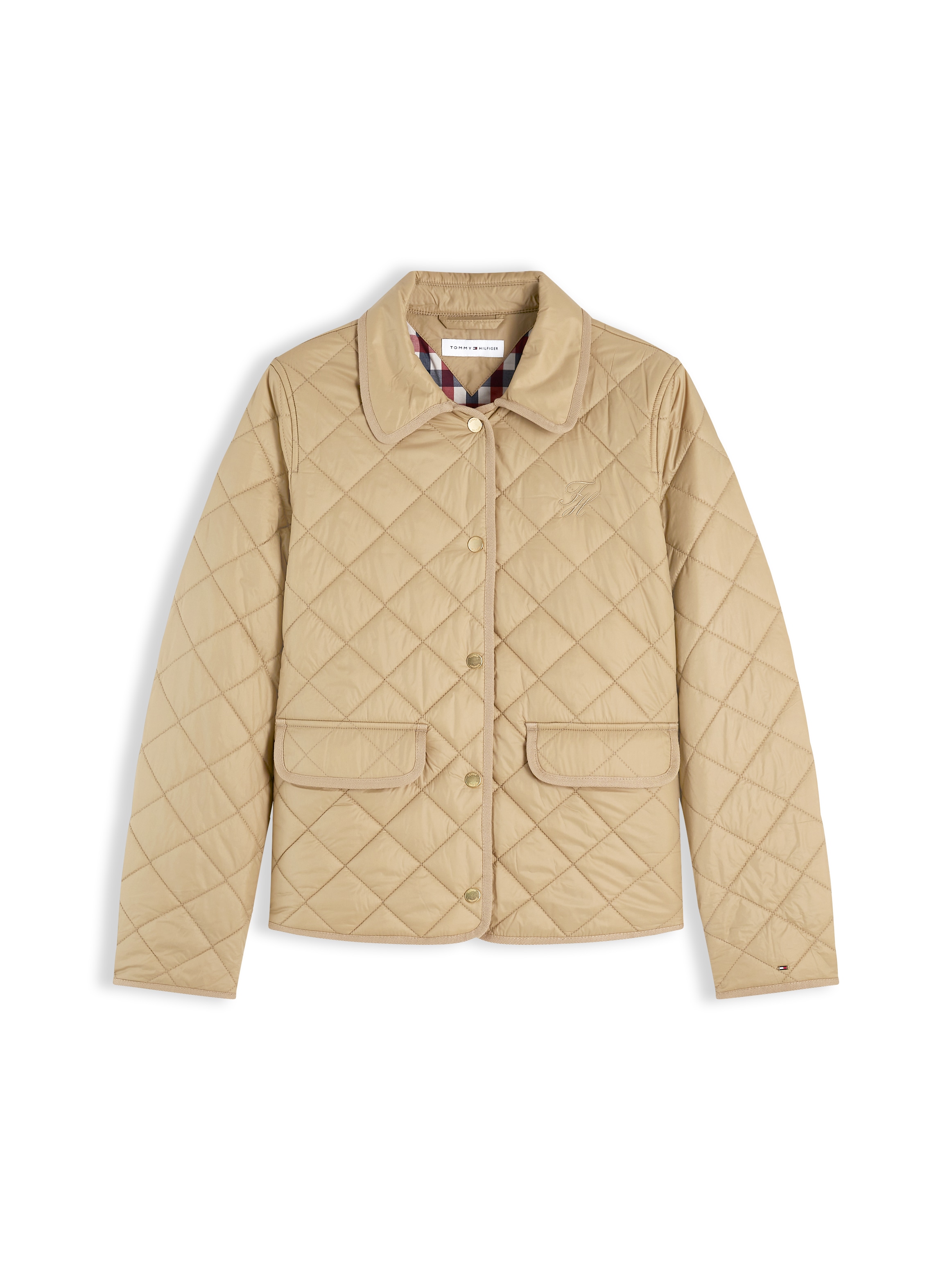 Tommy Hilfiger Steppjacke »LW PADDED SLIM QUILTED JACKET« ohne Kapuze Steppware, slim fit