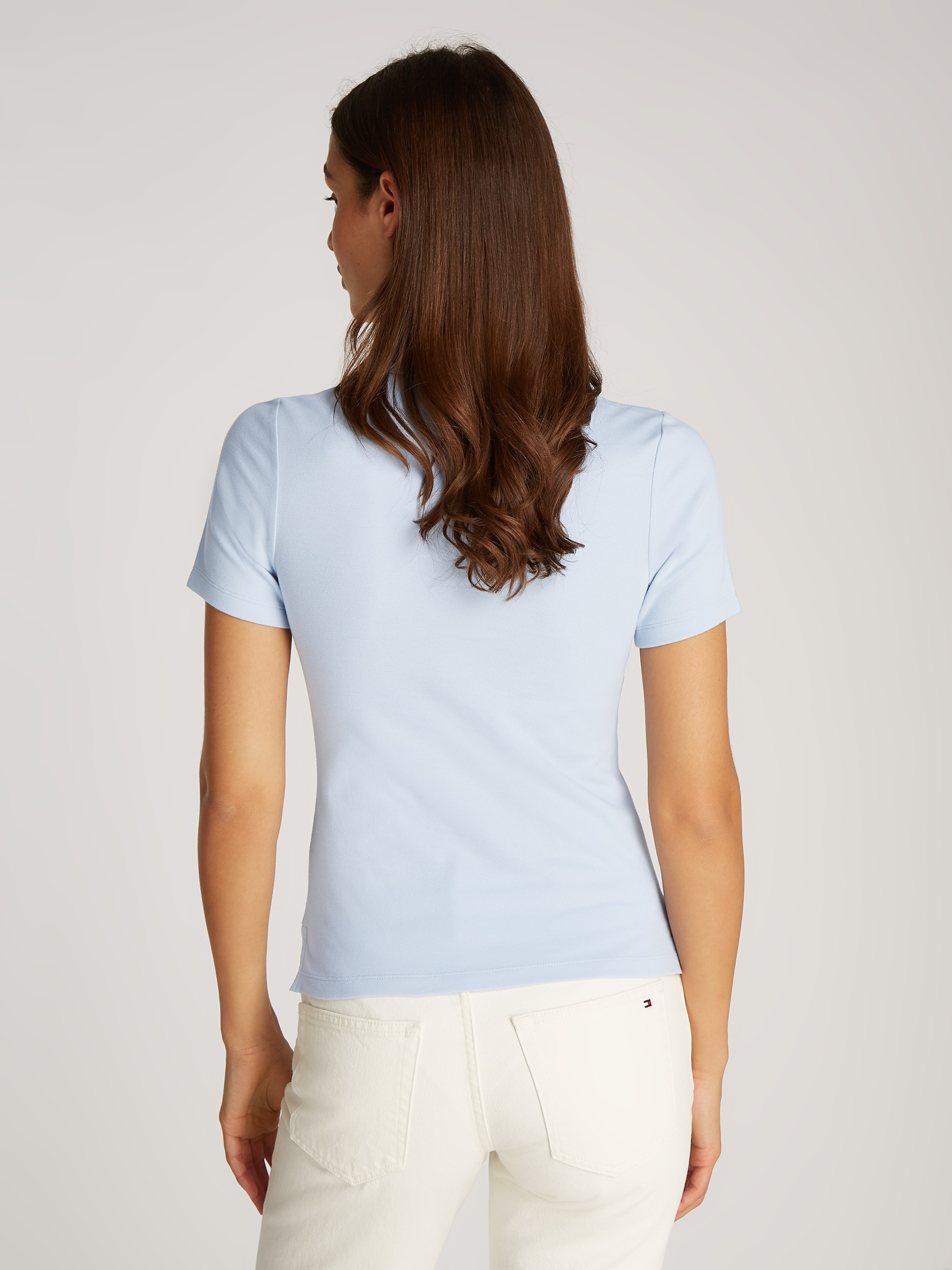 Thumbnail - Tommy Hilfiger Poloshirt "1985 Slim Fit Pique Premium", mit Logostickerei, mit Seitenschlitzen