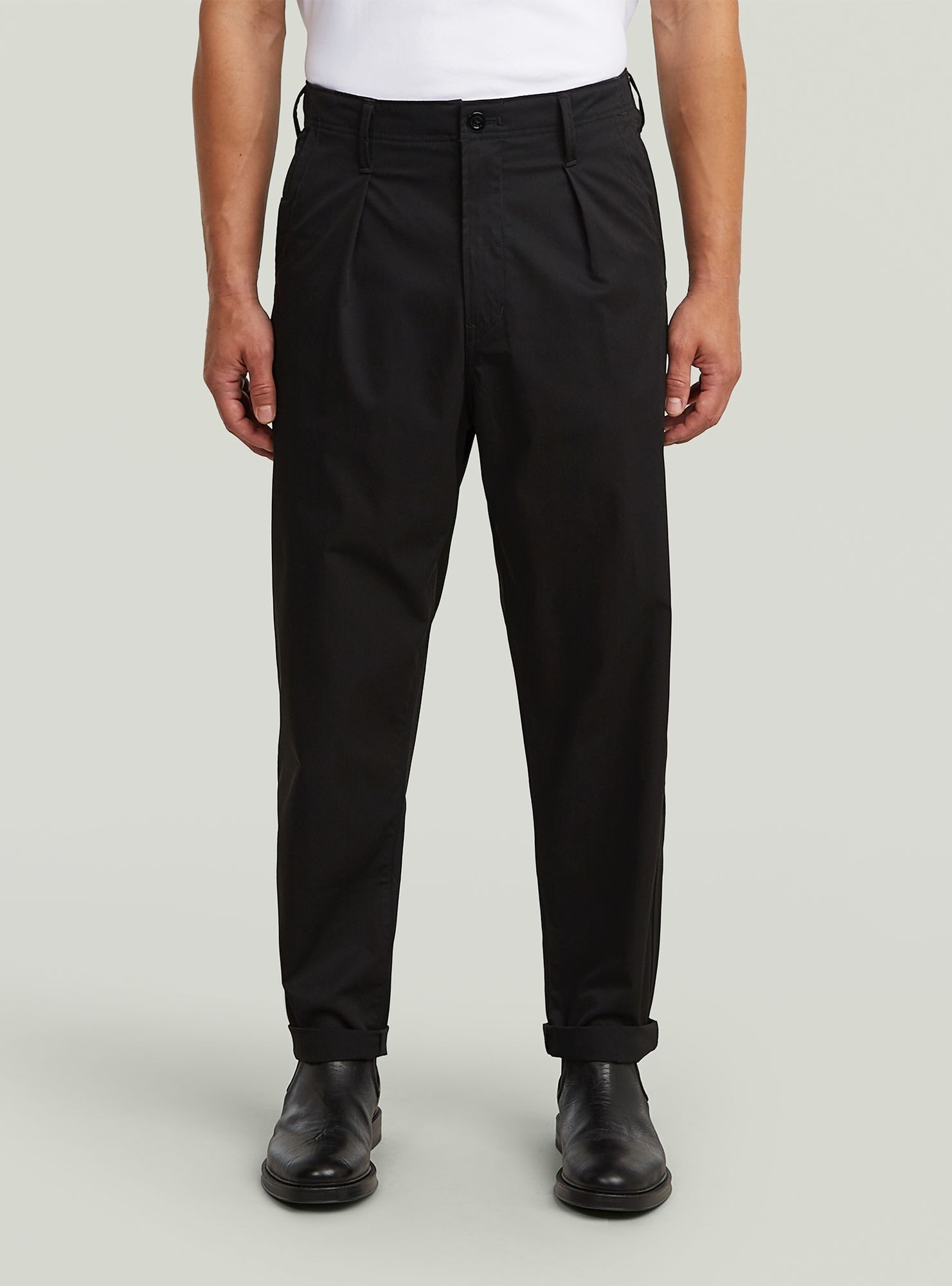 G-STAR Chinohose »Pleated Chino Relaxed Tapered«