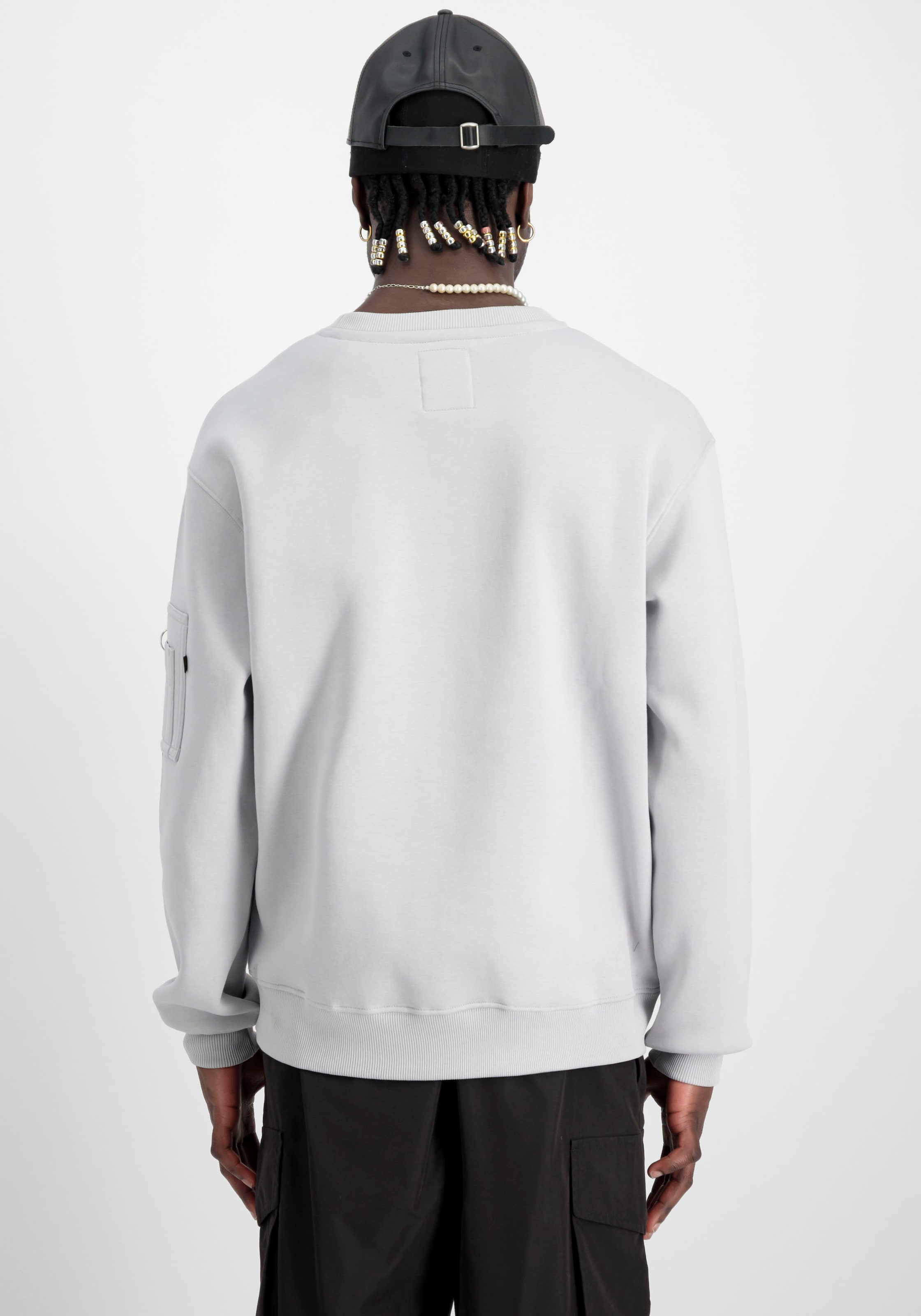 Alpha Industries Sweatshirt "Satin Logo Sweater" günstig online kaufen