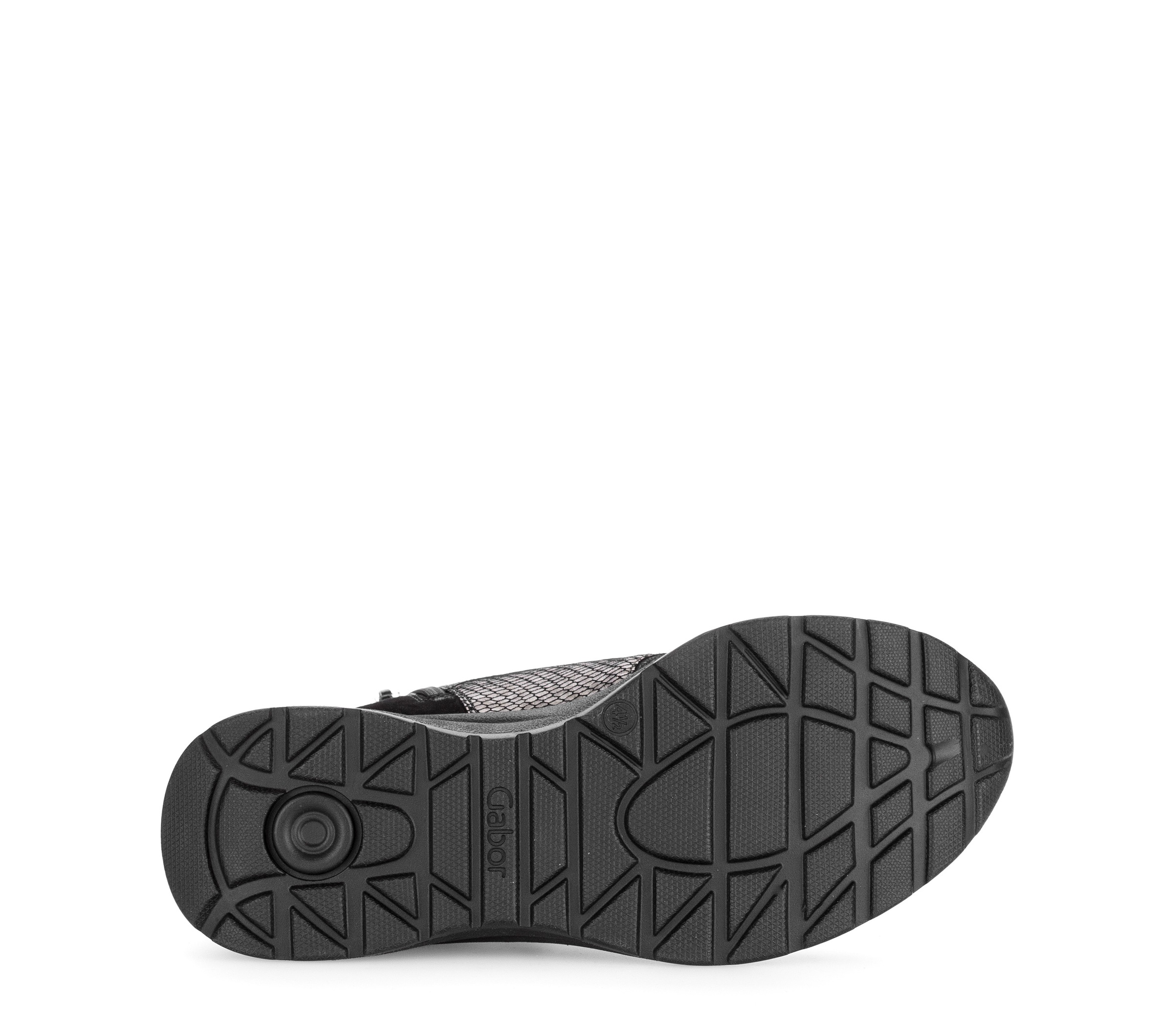 Gabor Schnürboots  Keilsneaker mit Kontrasbesatz in Reptilienoptik, Weite K (=extraweit)