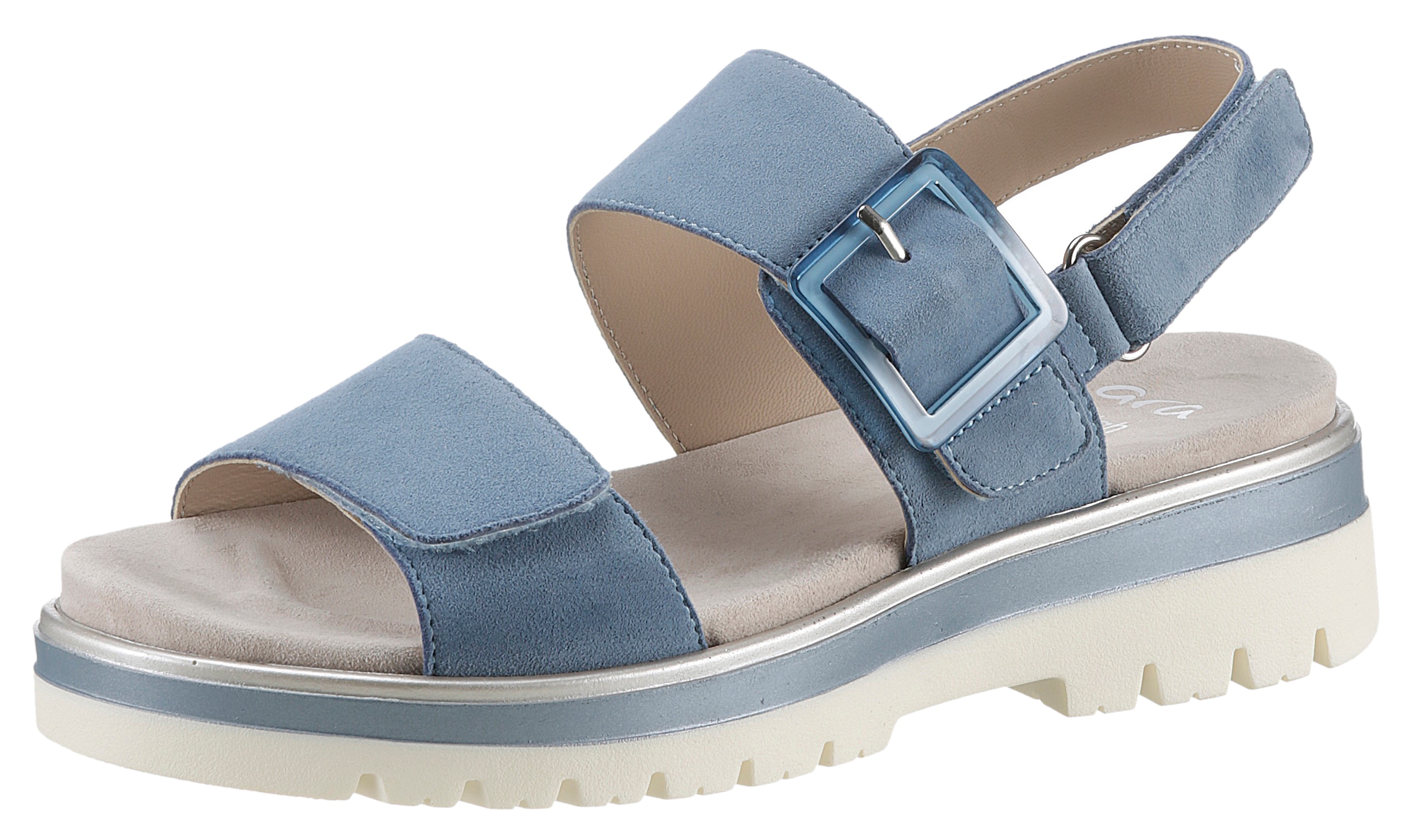 Ara Sandale "MALAGA", Sommerschuh, Sandalette, Keilabsatz, in bequemer Schuhweite G