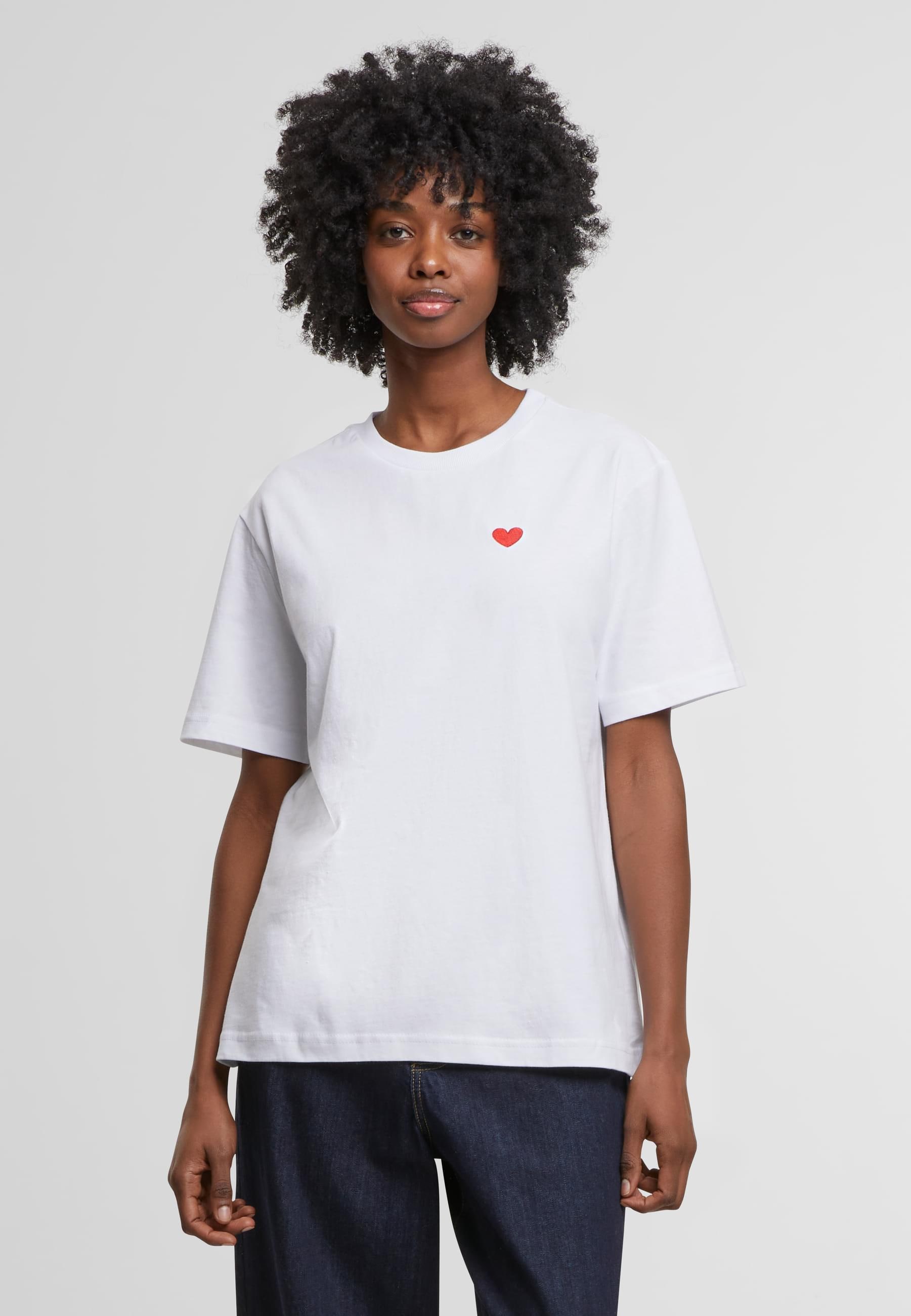 Miss Tee T-Shirt »Miss Tee Heart Shape EMB Tee« 1 Stk.