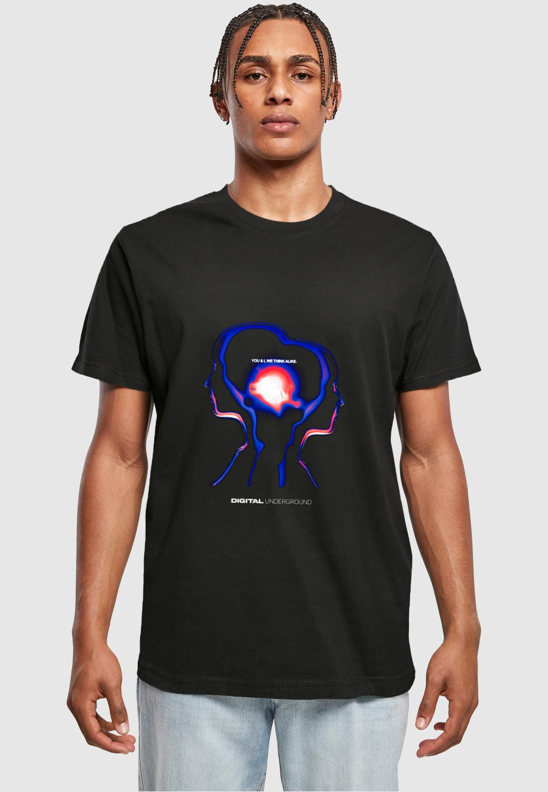 MisterTee T-Shirt »MisterTee Herren Digital Underground Tee«, (1 tlg.)