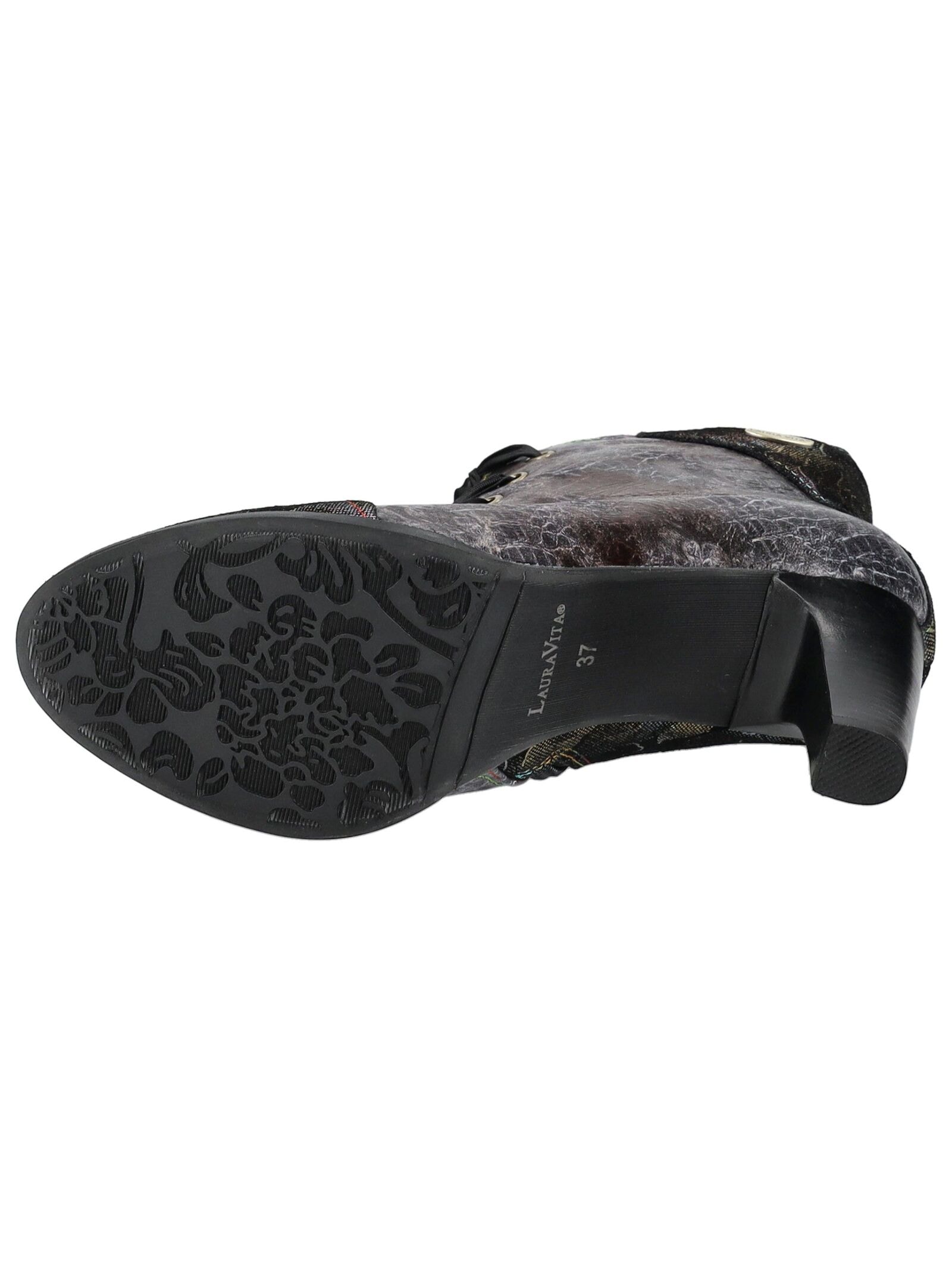 LAURA VITA High-Heel-Stiefelette »LAURA VITA Stiefelette Leder/Textil«