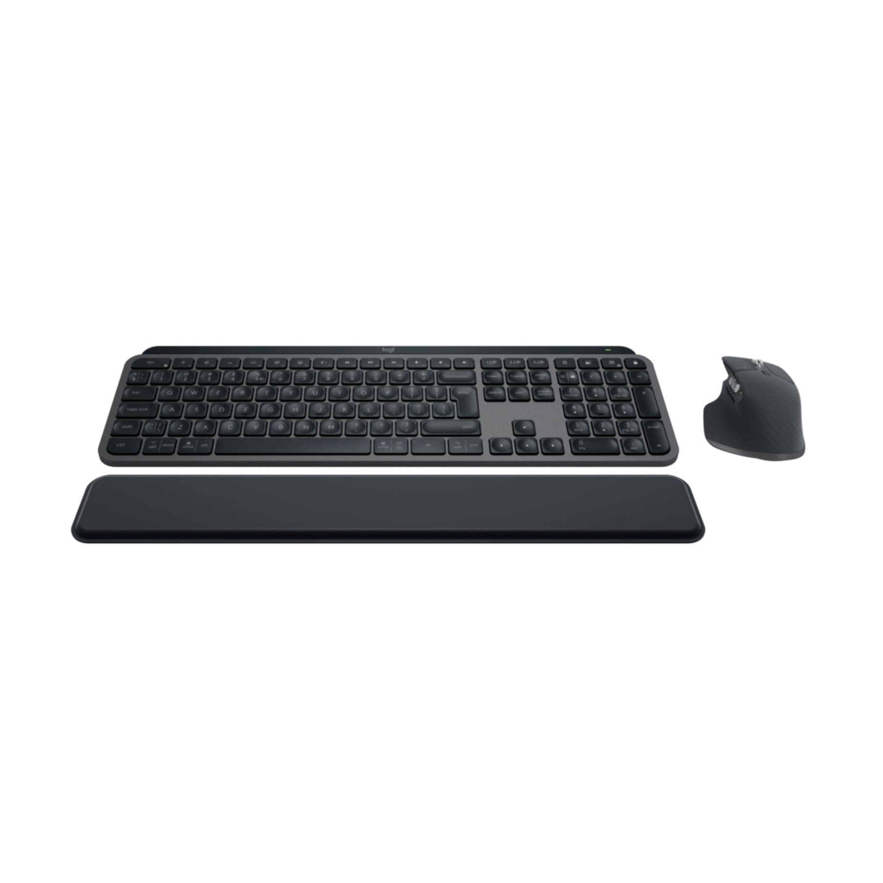 Logitech Tastatur »MX Keys Combo for Bussiness« (Fn-Tasten | Handgelenkauflage | Lautstärkeregler | Multimedia-Tasten | USB-Anschluss | Ziffernblock)