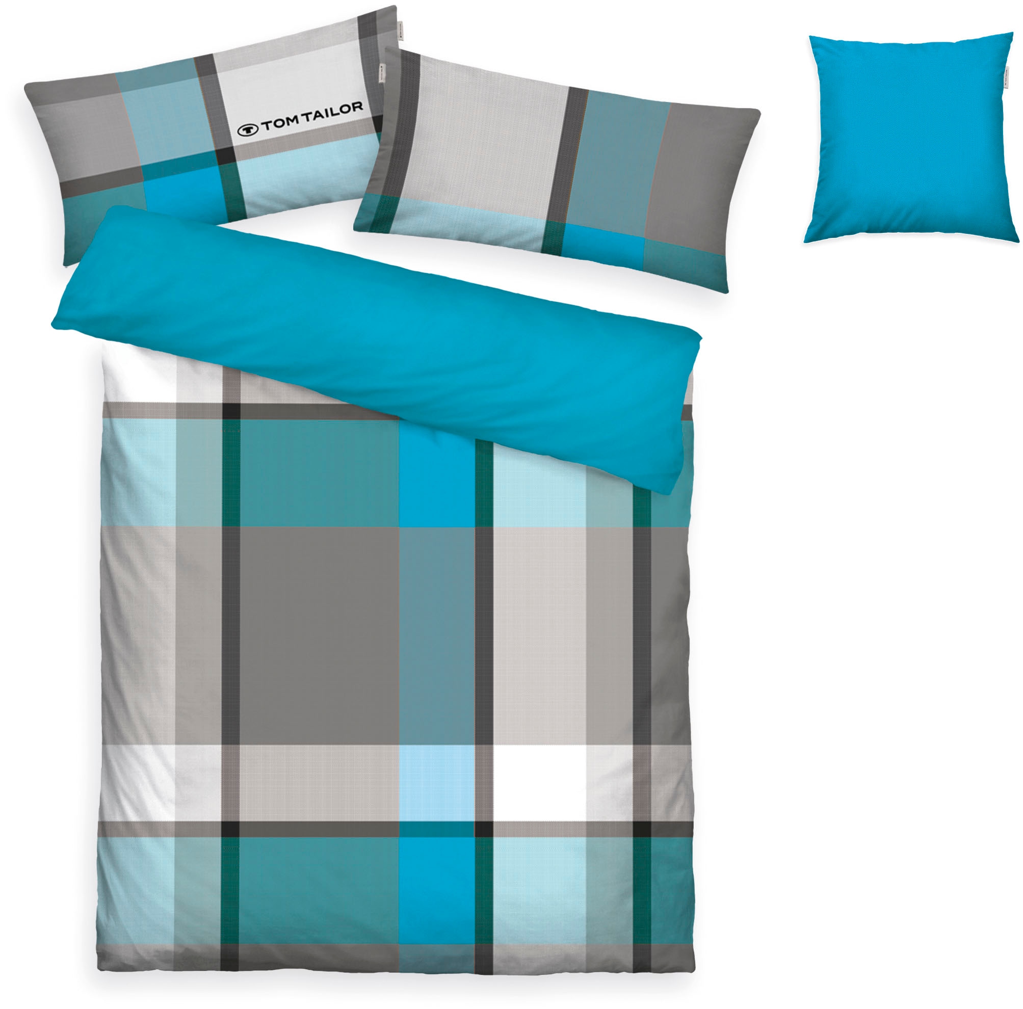 TOM TAILOR HOME Bettwäsche »Lenny in Gr. 135x200 oder 155x220 cm«, mit GRATIS-Zugabe: Kissenhülle