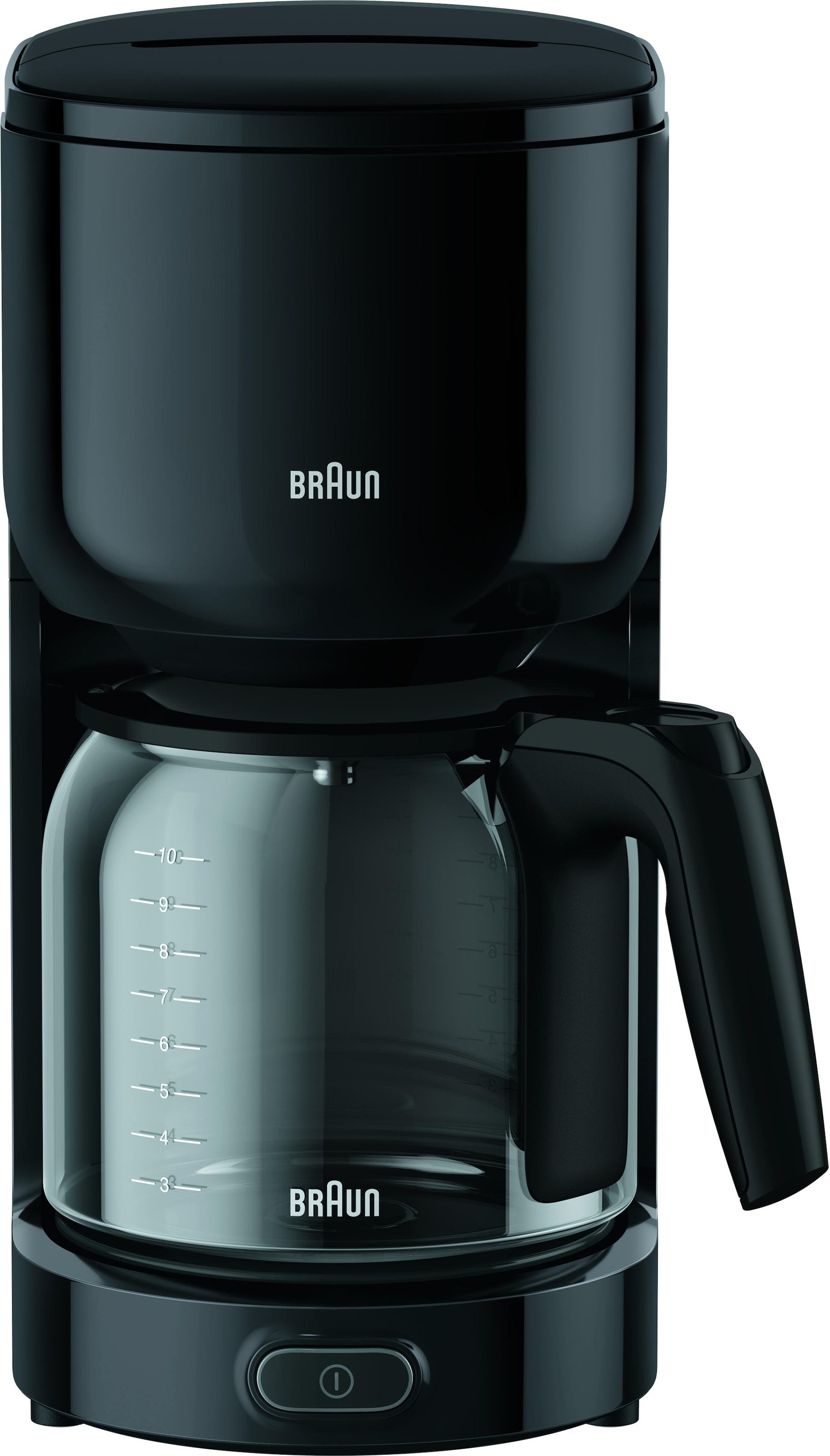 Braun Filterkaffeemaschine »KF 3120 BK«, Papierfilter, 1x4, 1.000 W, automatische Abschaltung, herausnehmbarer Filterkorb