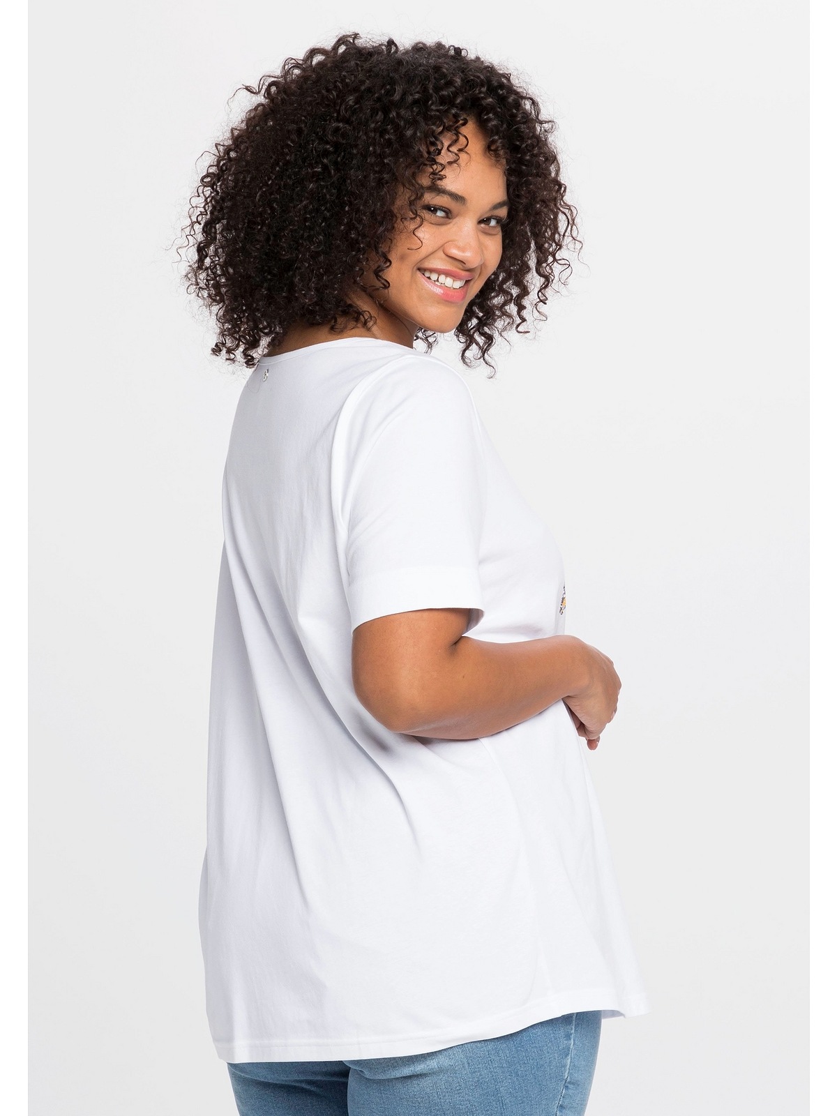 Sheego T-Shirt »Große für BAUR | bestellen Größen«, mit Frontdruck