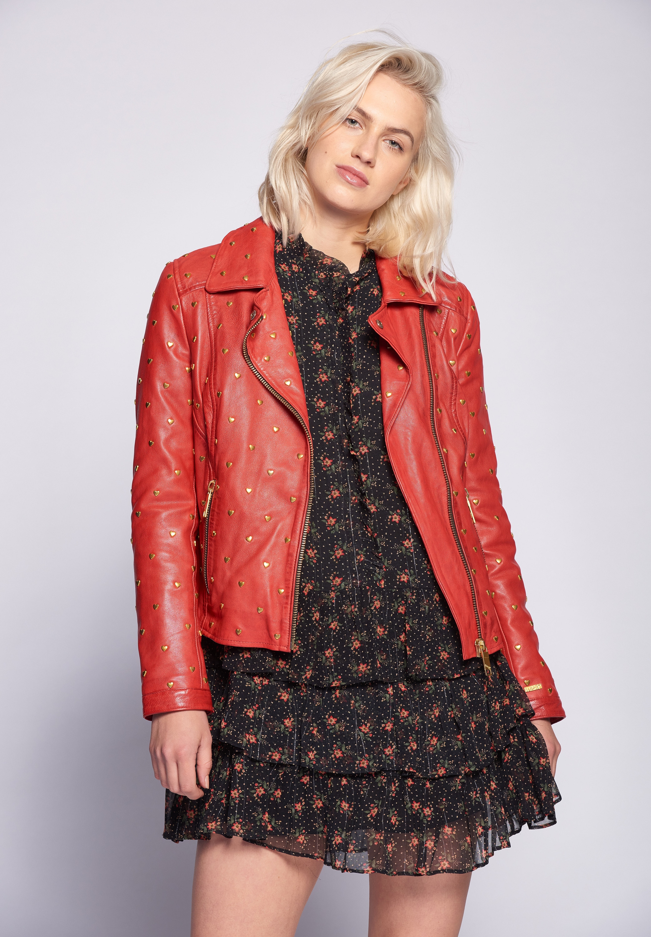 Maze Lederjacke »Heart«