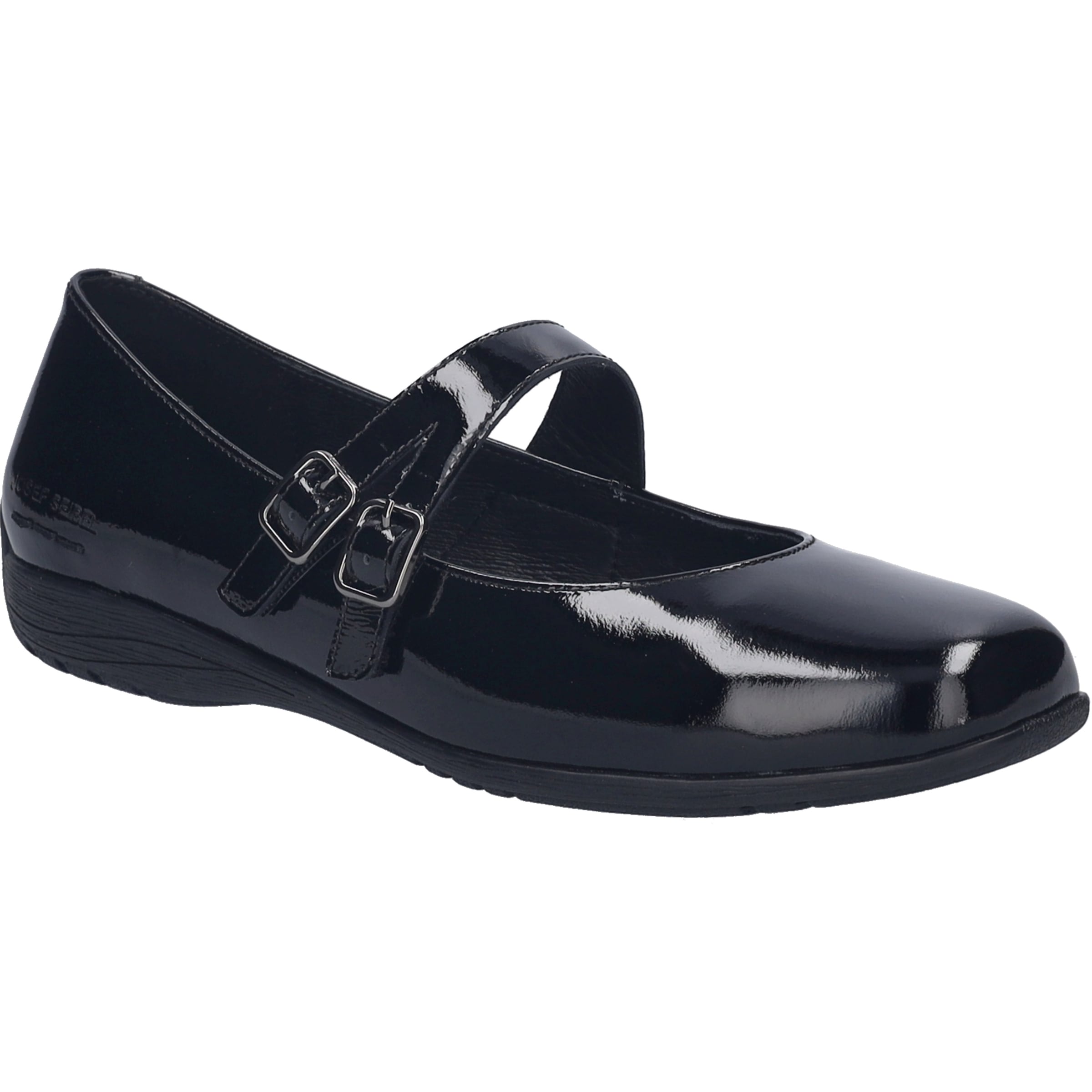 Ballerina JOSEF SEIBEL "Fenja 35, black-black", Damen, Gr. 36, schwarz (schwarz, schwarz), Obermaterial: 100% Rindsleder Leather cow., Schuhe Ballerina