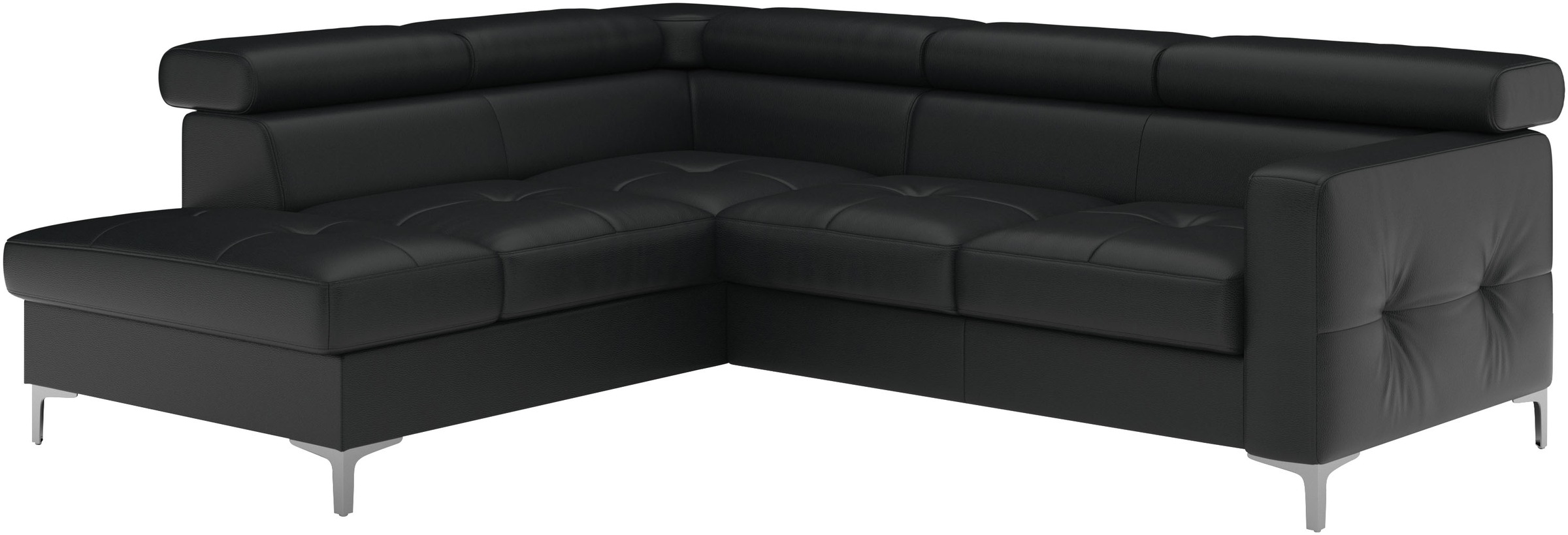COTTA Ecksofa »Sammy L-Form«, mit Kopfteilverstellung, wahlweise mit Bettfunktion & Bettkasten