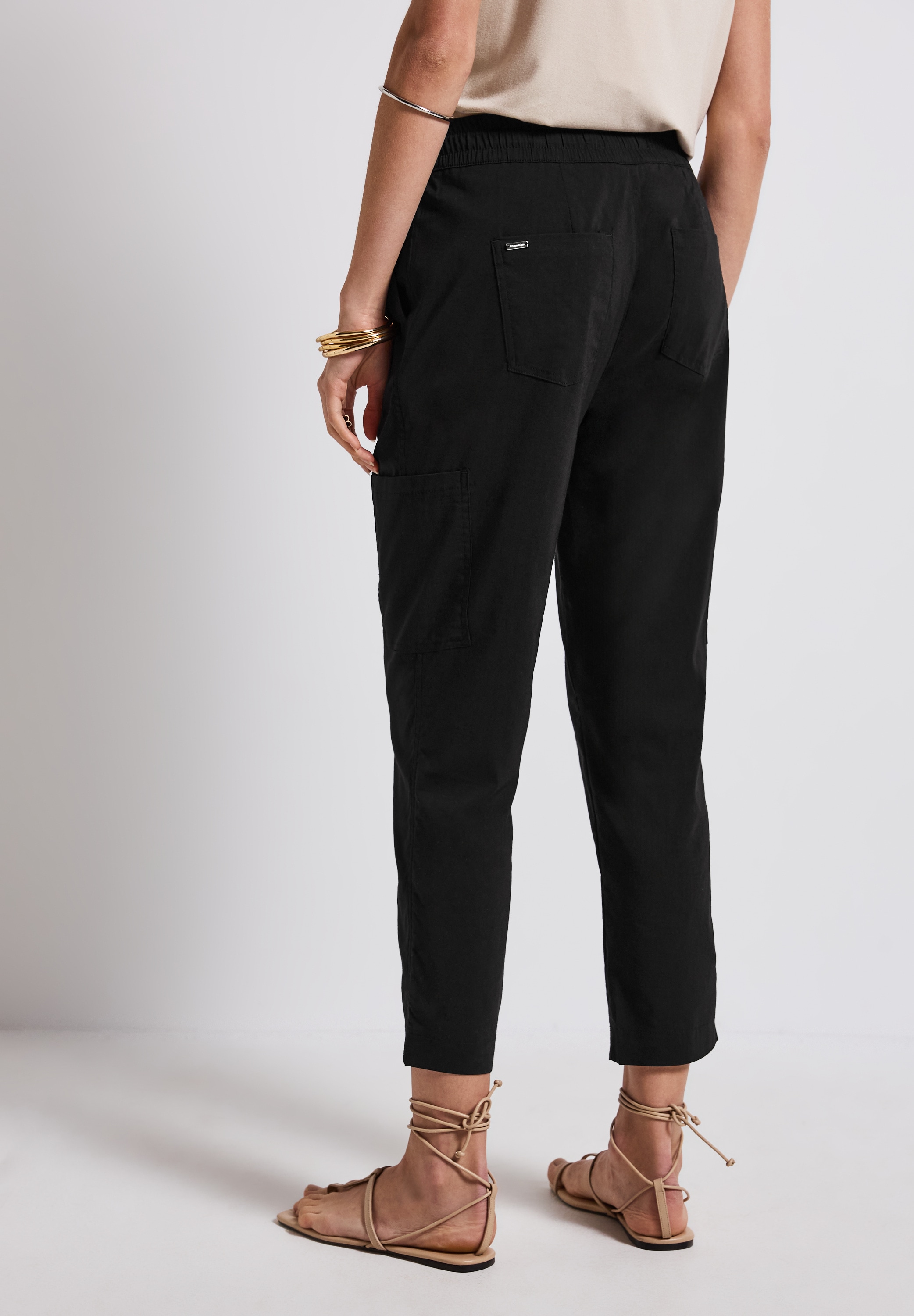 STREET ONE Stoffhose »Style Bonny«, mit elastischem Bund mit Tunnelzug