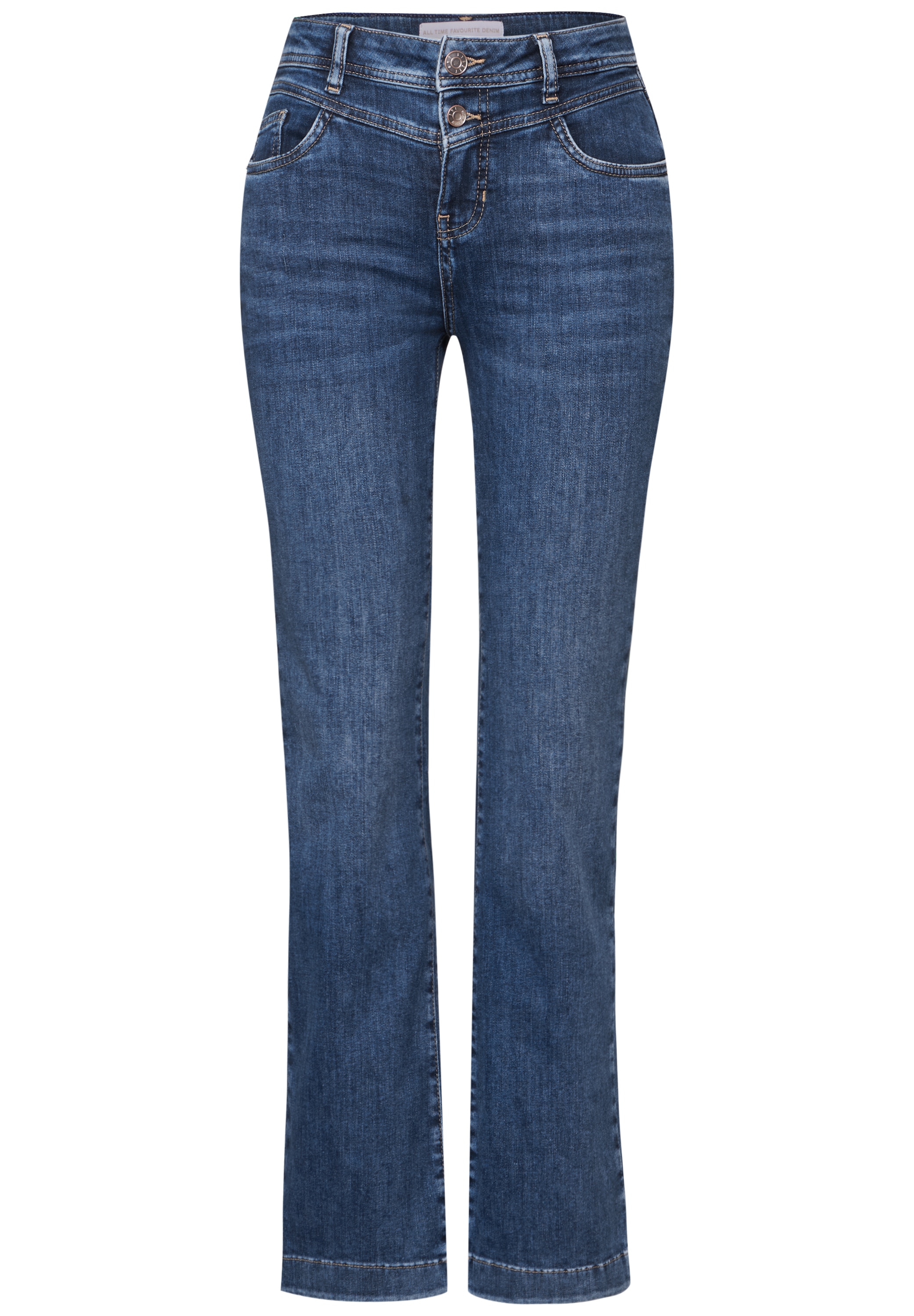 STREET ONE Slim-fit-Jeans, aus Baumwolle mit Stretchanteil