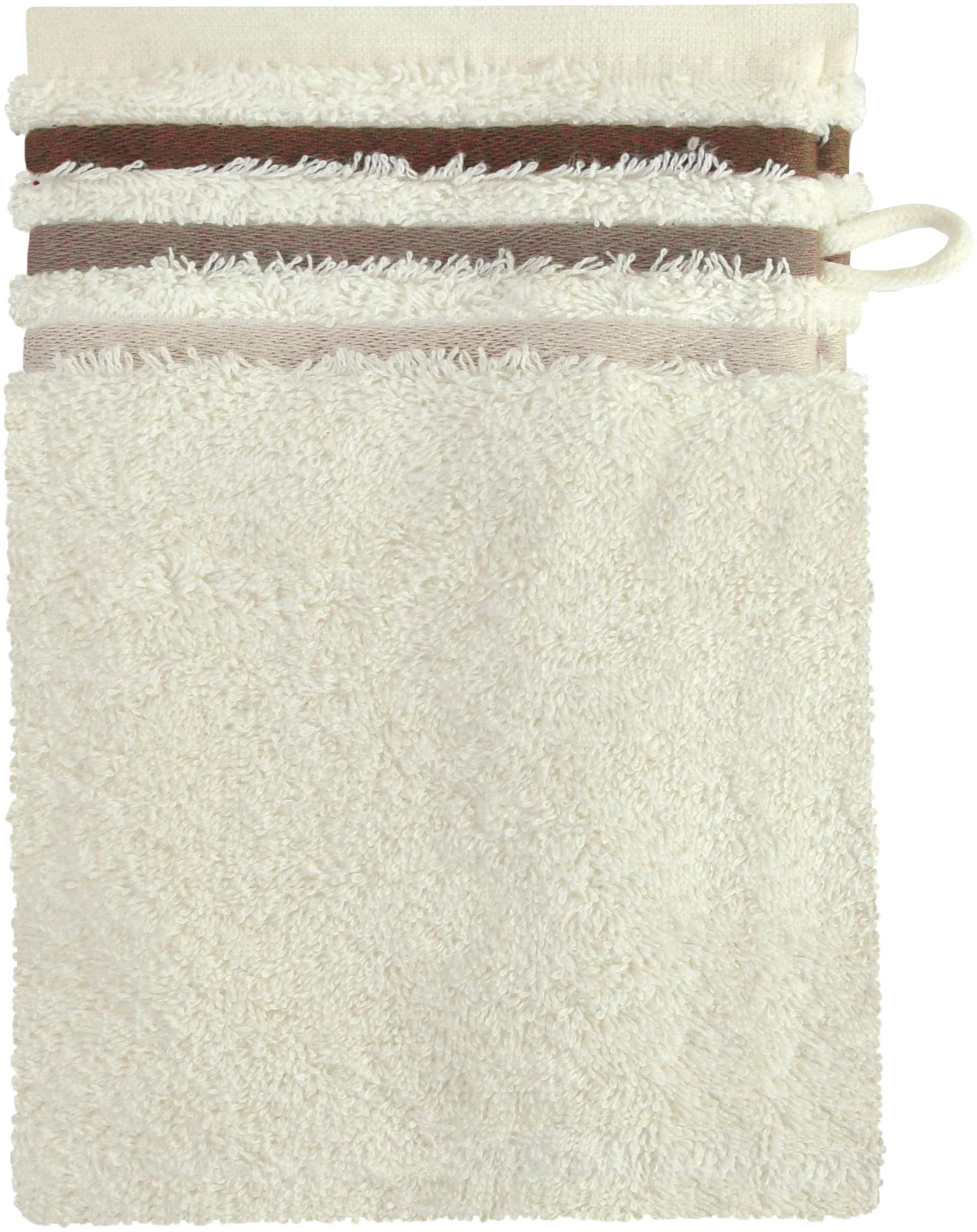 Schiesser Waschhandschuh »Skyline«, (5 tlg.), mit Streifenbordüre auf  Rechnung | BAUR