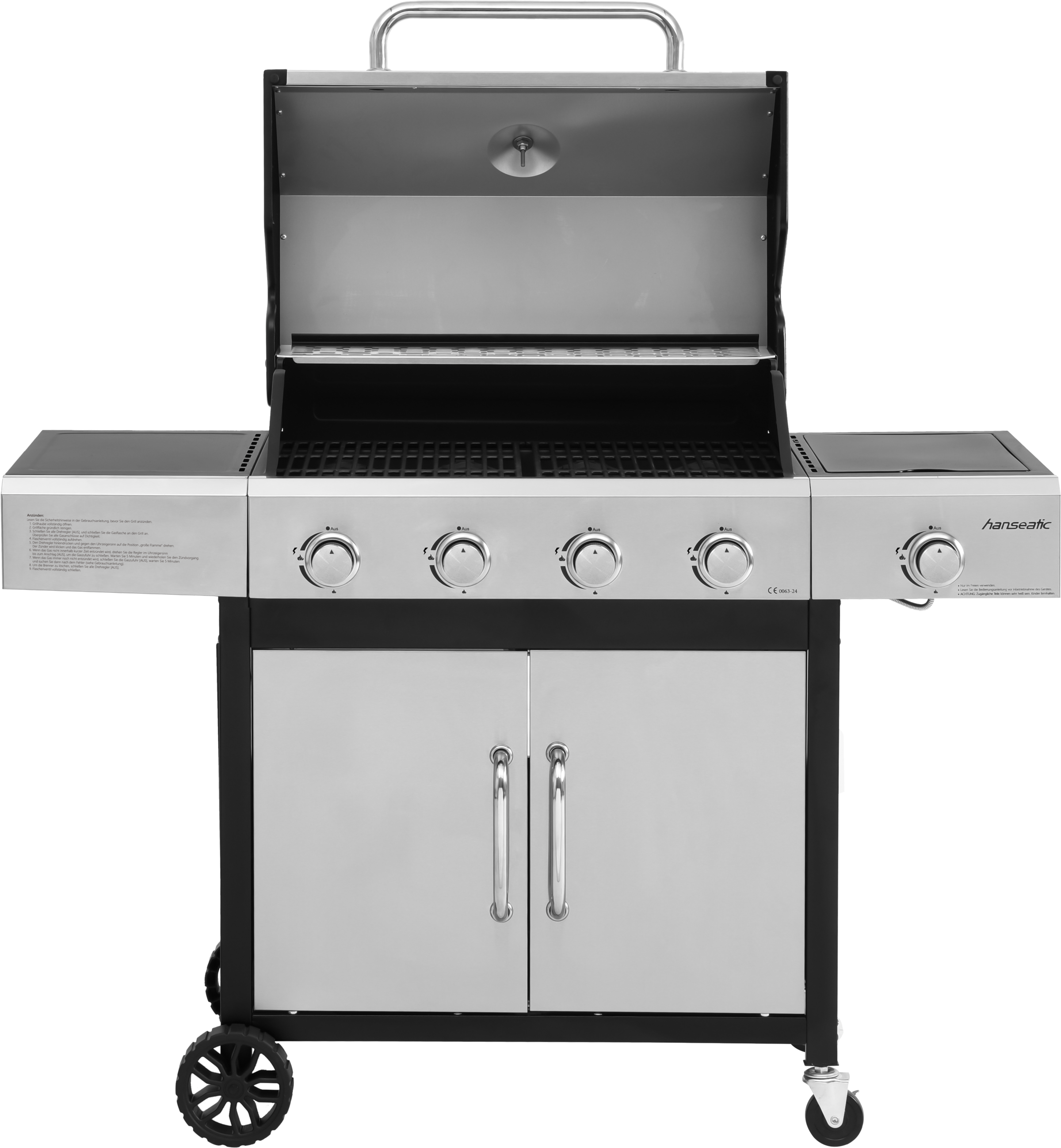 Thumbnail - Hanseatic Gasgrill "Rockford" BxTxH: 133x59x112 cm, 14,5 kW Gesamtleistung