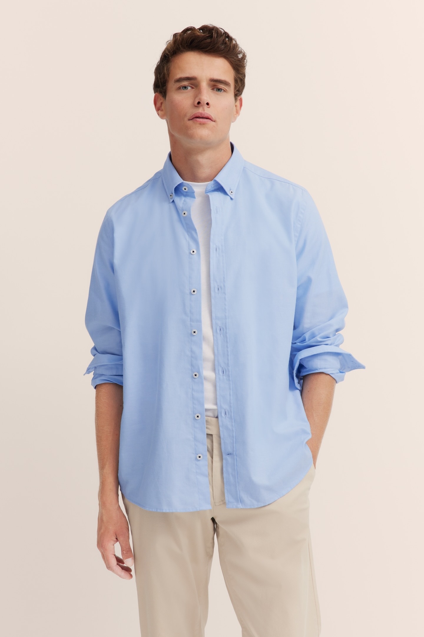 bugatti Langarmhemd "Button-Down" Oxford Modern Fit günstig online kaufen